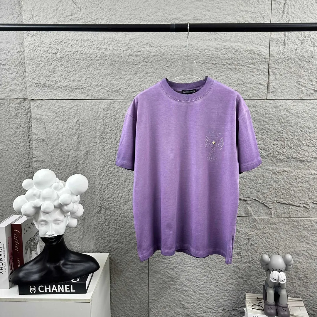 Chrome Hearts Rhinestone Distressed Cotton T-Shirt D15019699 — view 2