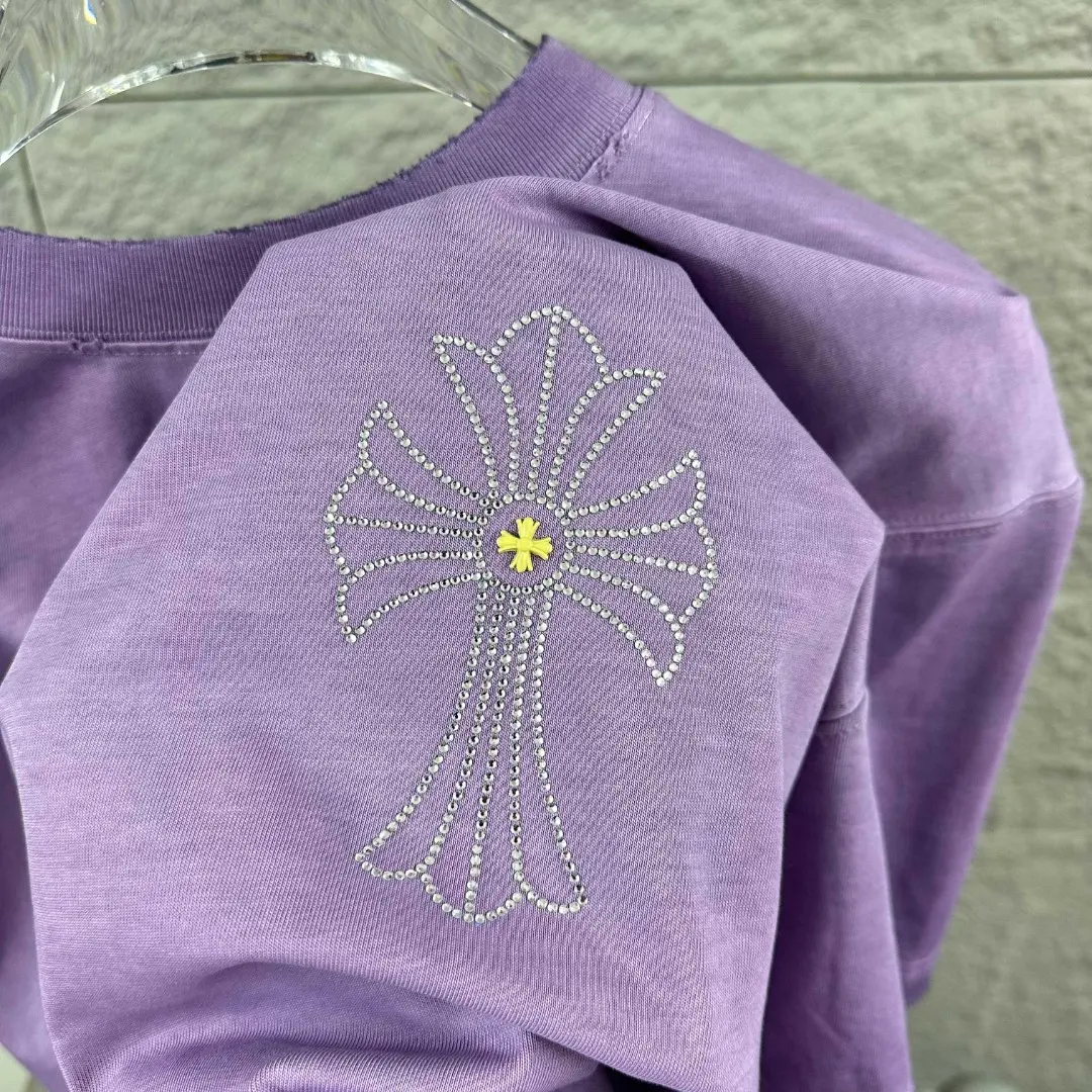 Chrome Hearts Rhinestone Distressed Cotton T-Shirt D15019699 — view 3