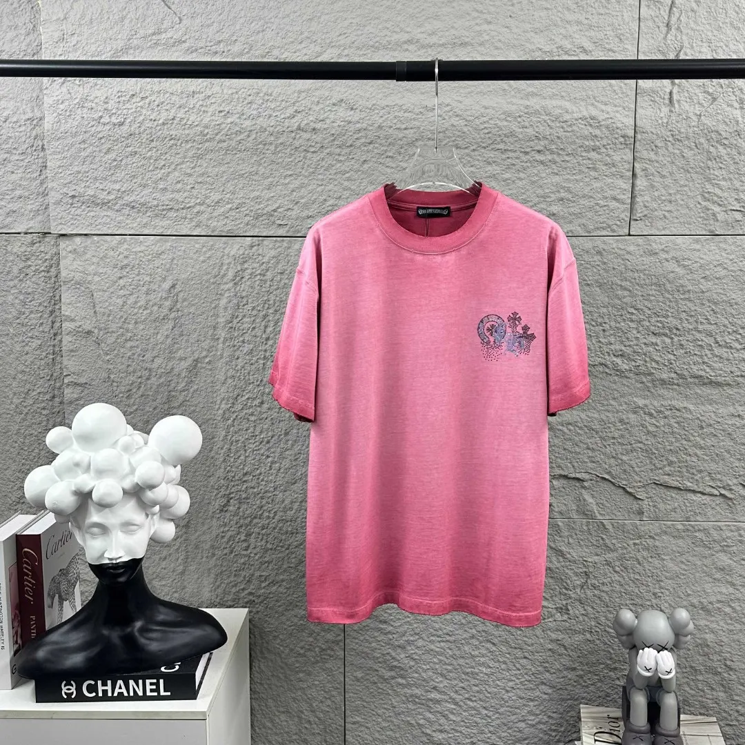 Rhinestone Embellished Washed Cotton T-Shirt D15019692 — view 2