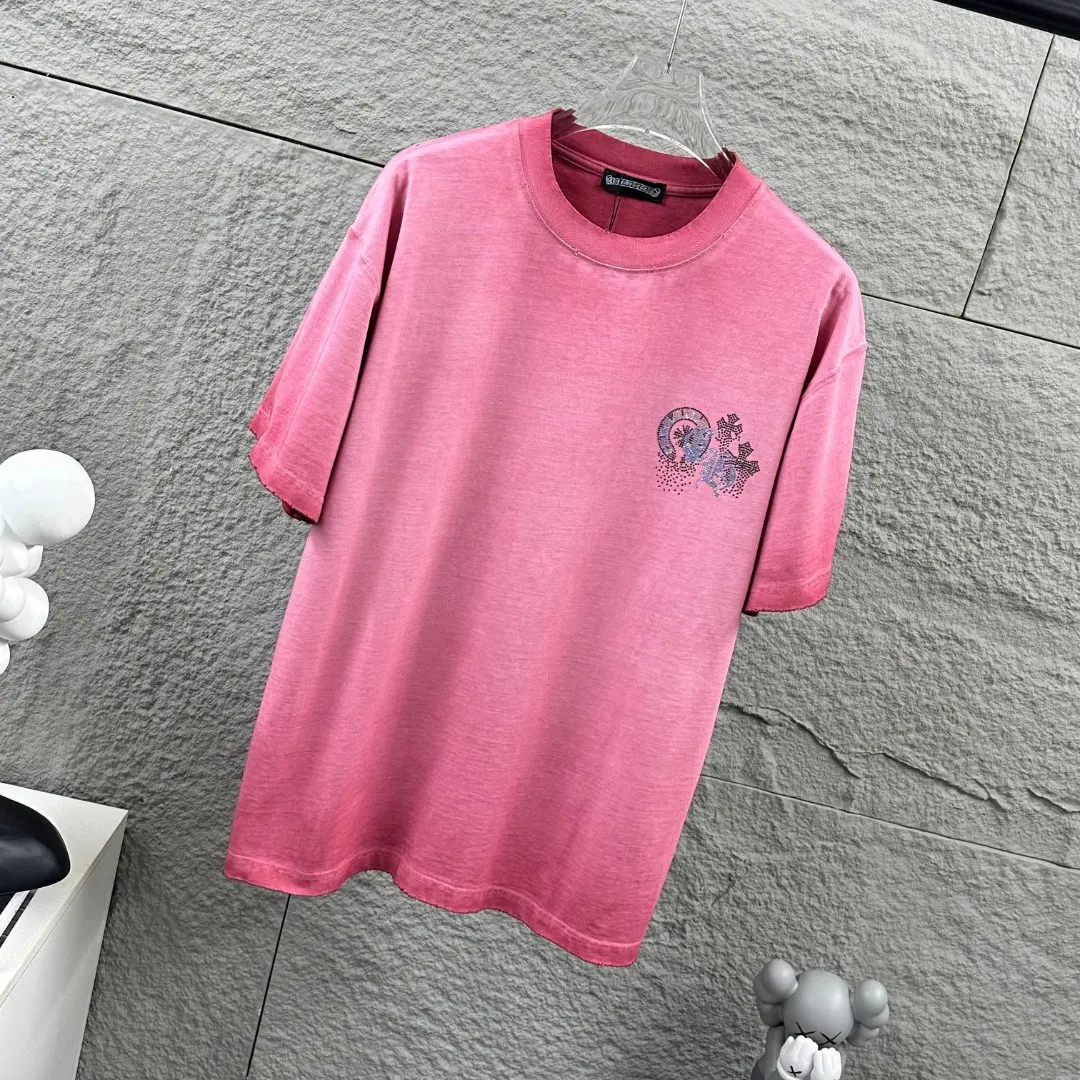 Rhinestone Embellished Washed Cotton T-Shirt D15019692 — view 3
