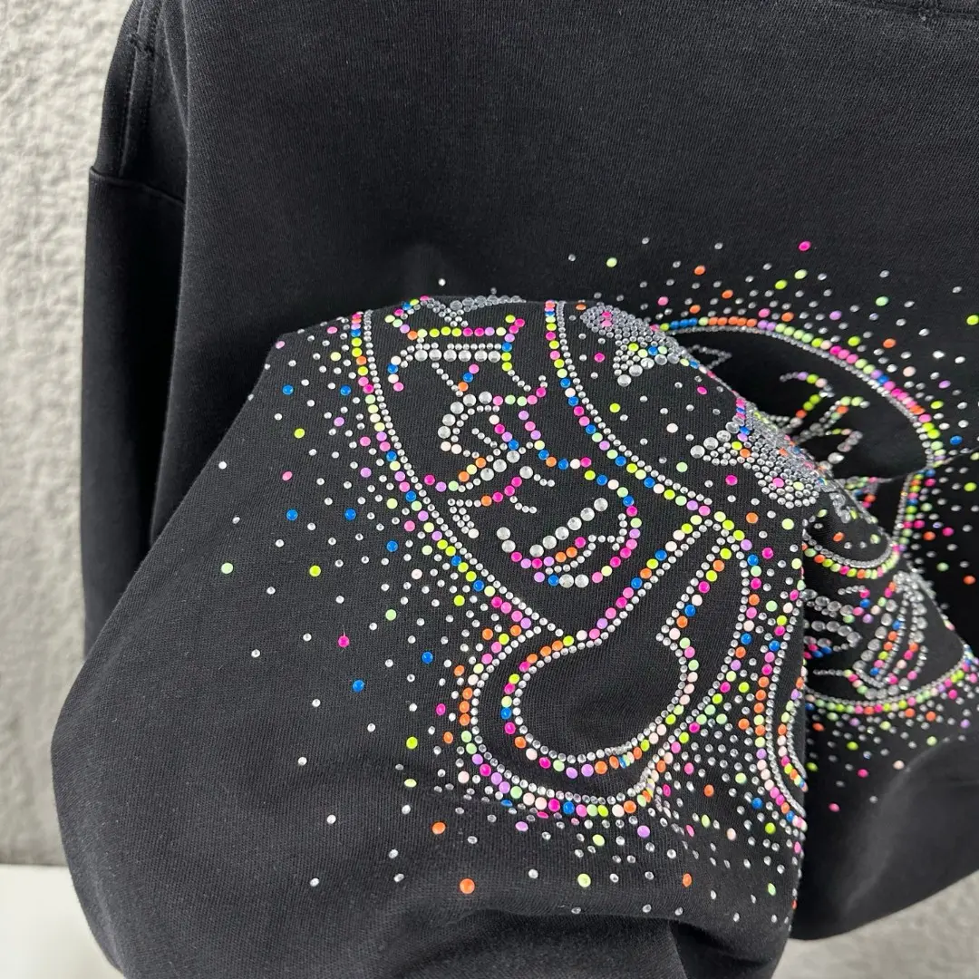 Rhinestone Logo Washed Cotton T-Shirt D15019656 — view 6