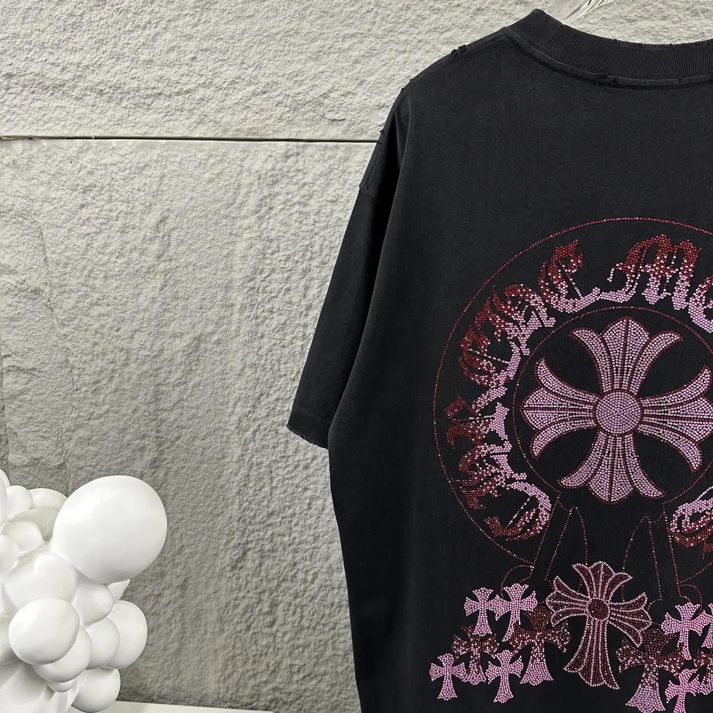 Chrome Hearts Rhinestone Cross Washed T-Shirt D15019723 — view 5