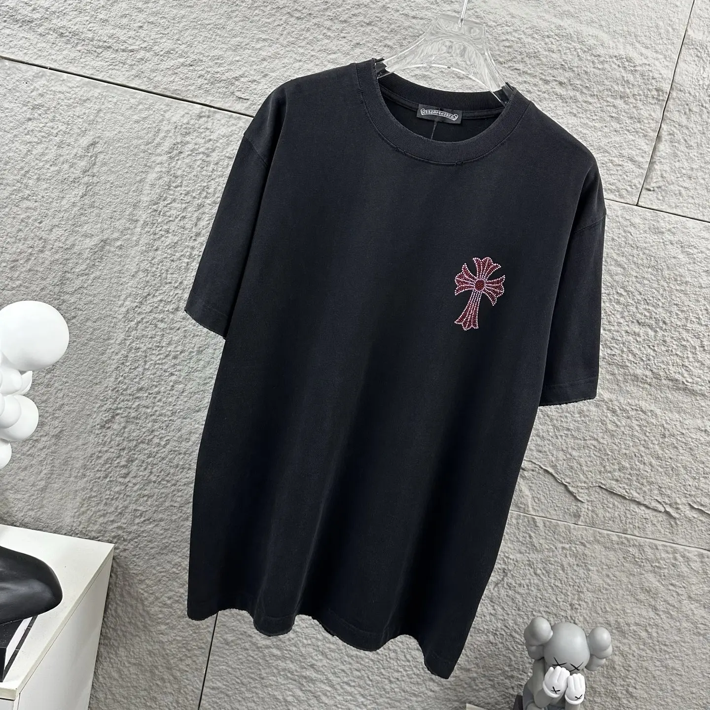 Chrome Hearts Rhinestone Cross Washed T-Shirt D15019723 — view 8