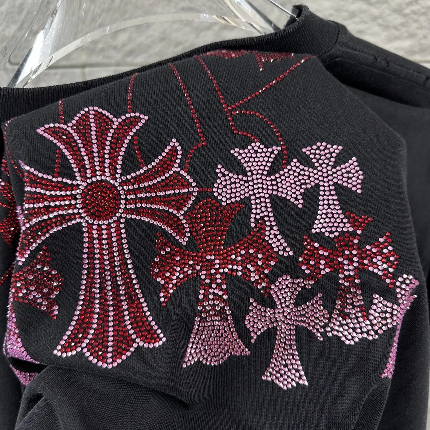 Chrome Hearts Rhinestone Cross Washed T-Shirt D15019723 — view 11
