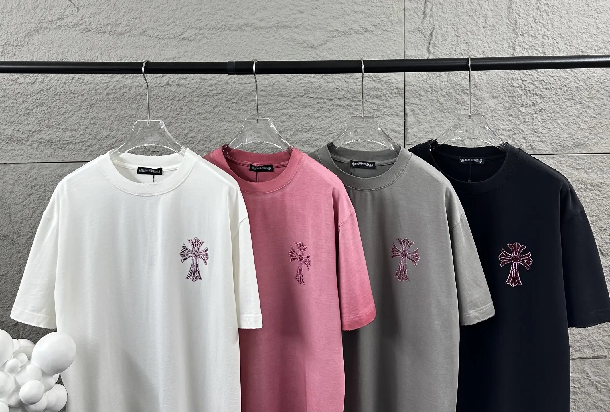 Chrome Hearts Rhinestone Cross Washed T-Shirt D15019723 — view 13