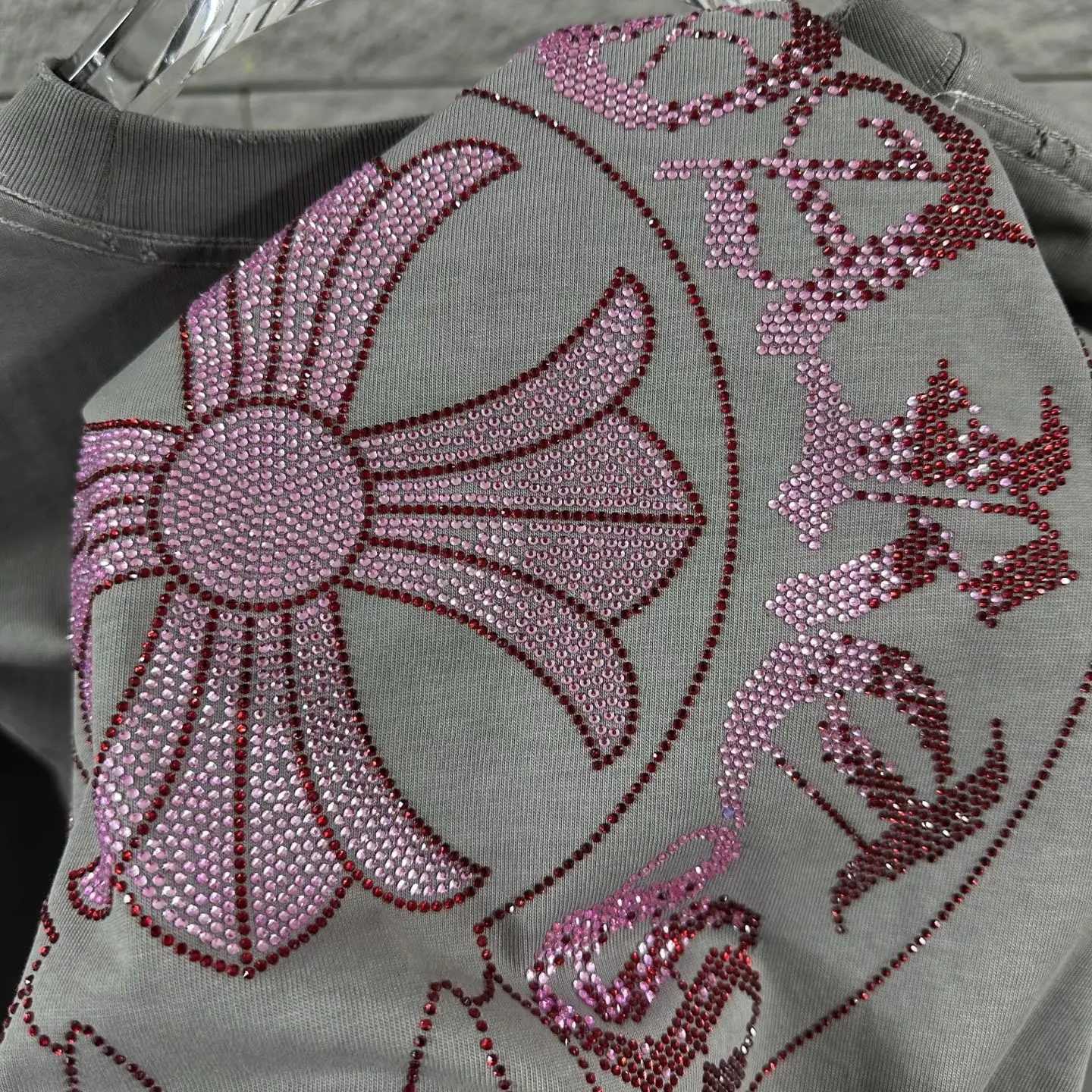 Chrome Hearts Rhinestone Distressed Cotton T-Shirt D15019725 — view 8
