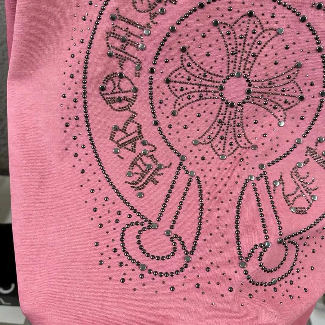 Rhinestone Embellished Distressed Cotton T-Shirt D15019647 — view 5
