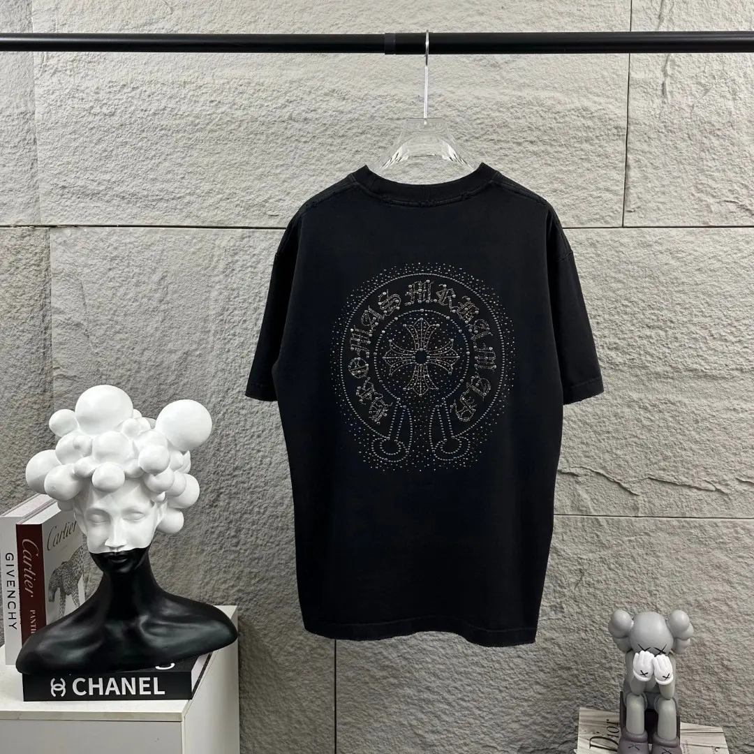 Embellished Logo Washed Cotton T-Shirt D15019644