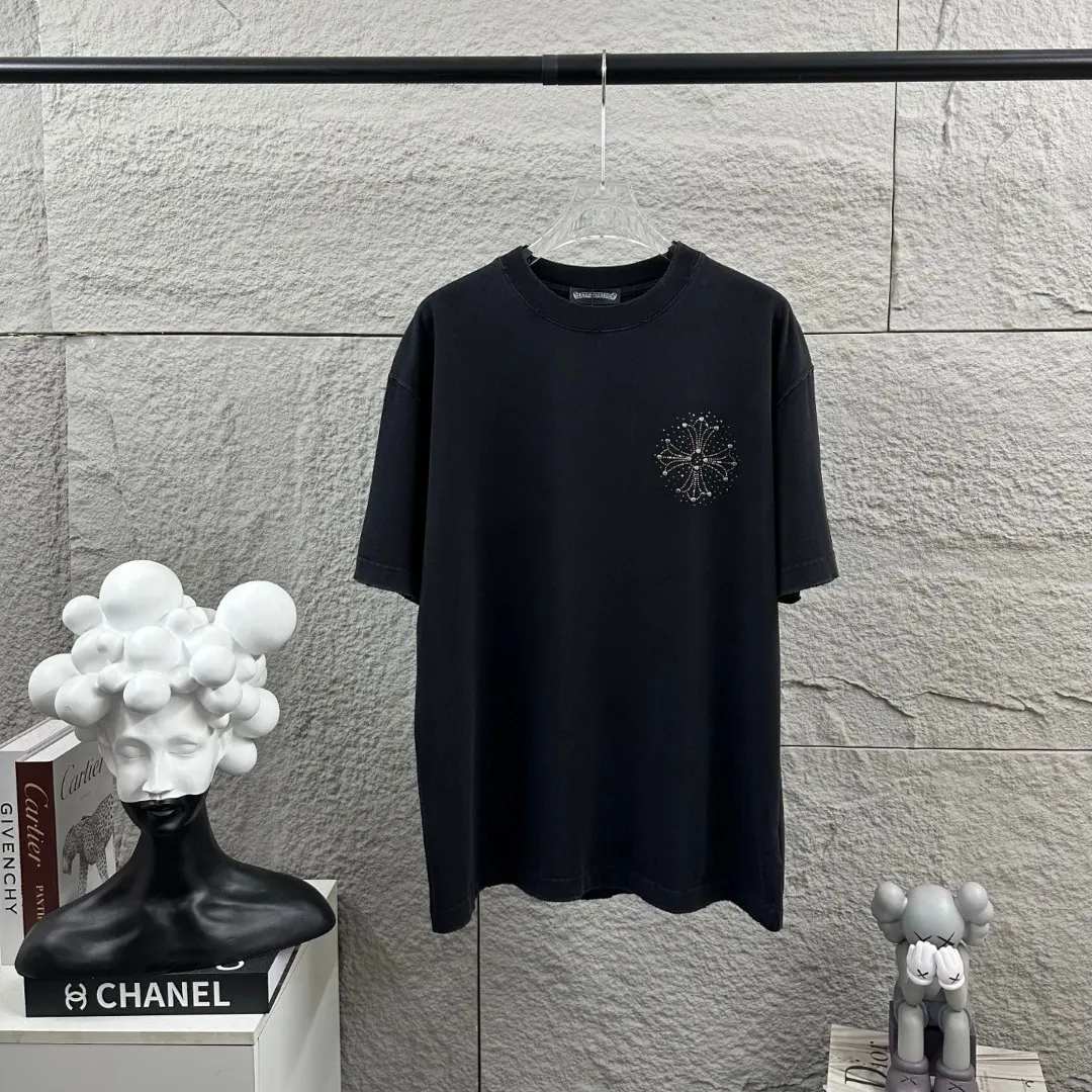 Embellished Logo Washed Cotton T-Shirt D15019644 — view 2