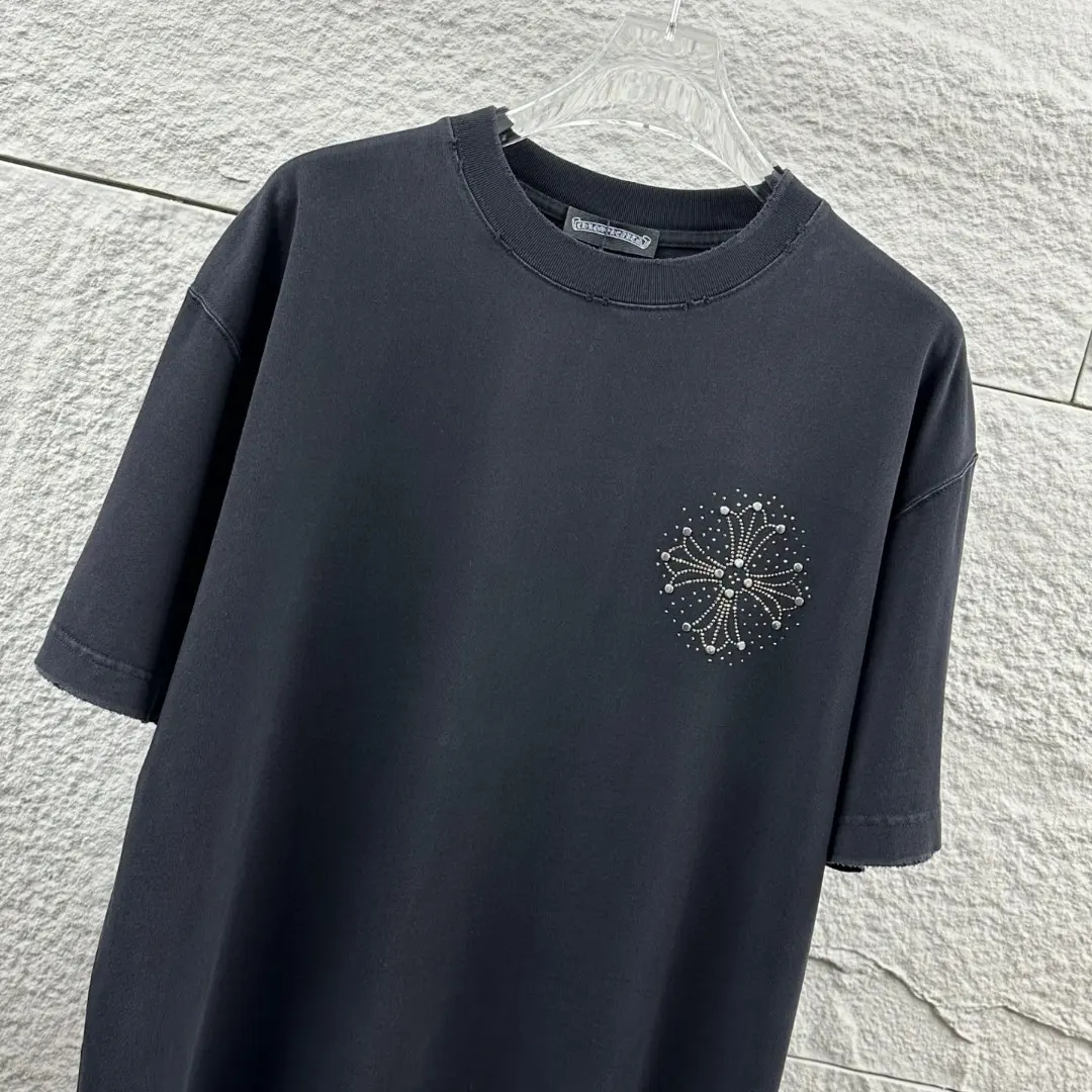 Embellished Logo Washed Cotton T-Shirt D15019644 — view 3