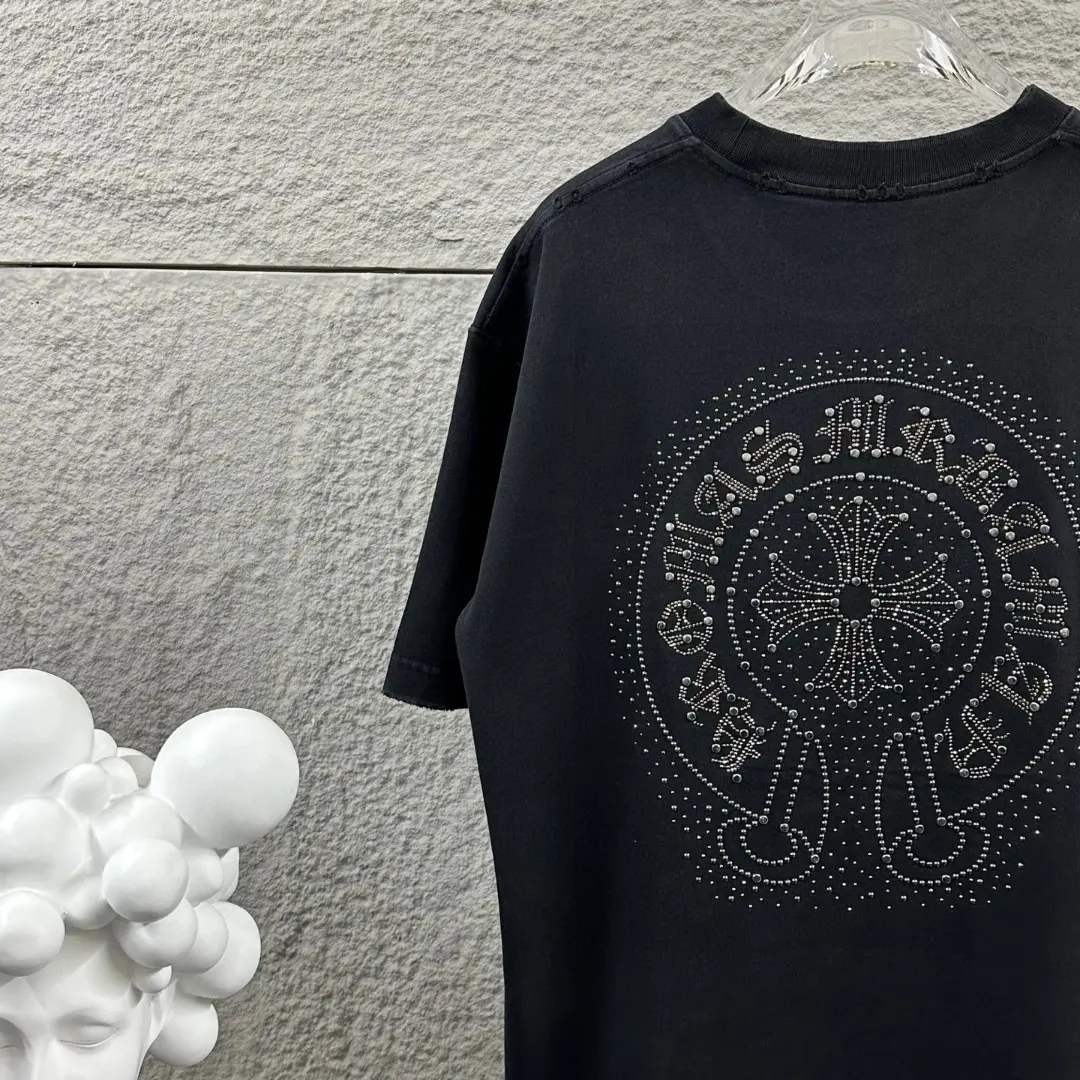 Embellished Logo Washed Cotton T-Shirt D15019644 — view 5