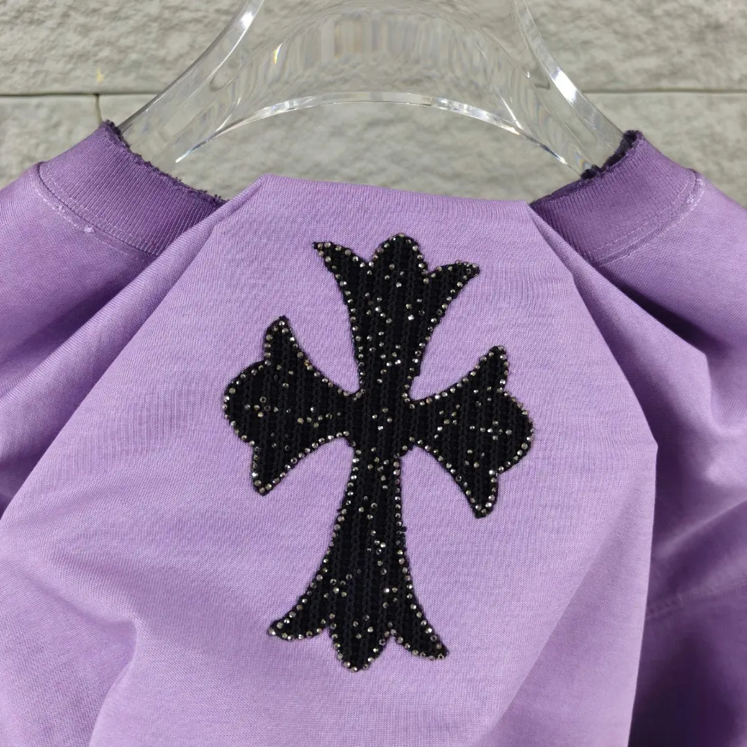 Embellished Distressed Cotton T-Shirt D15019665 — view 4