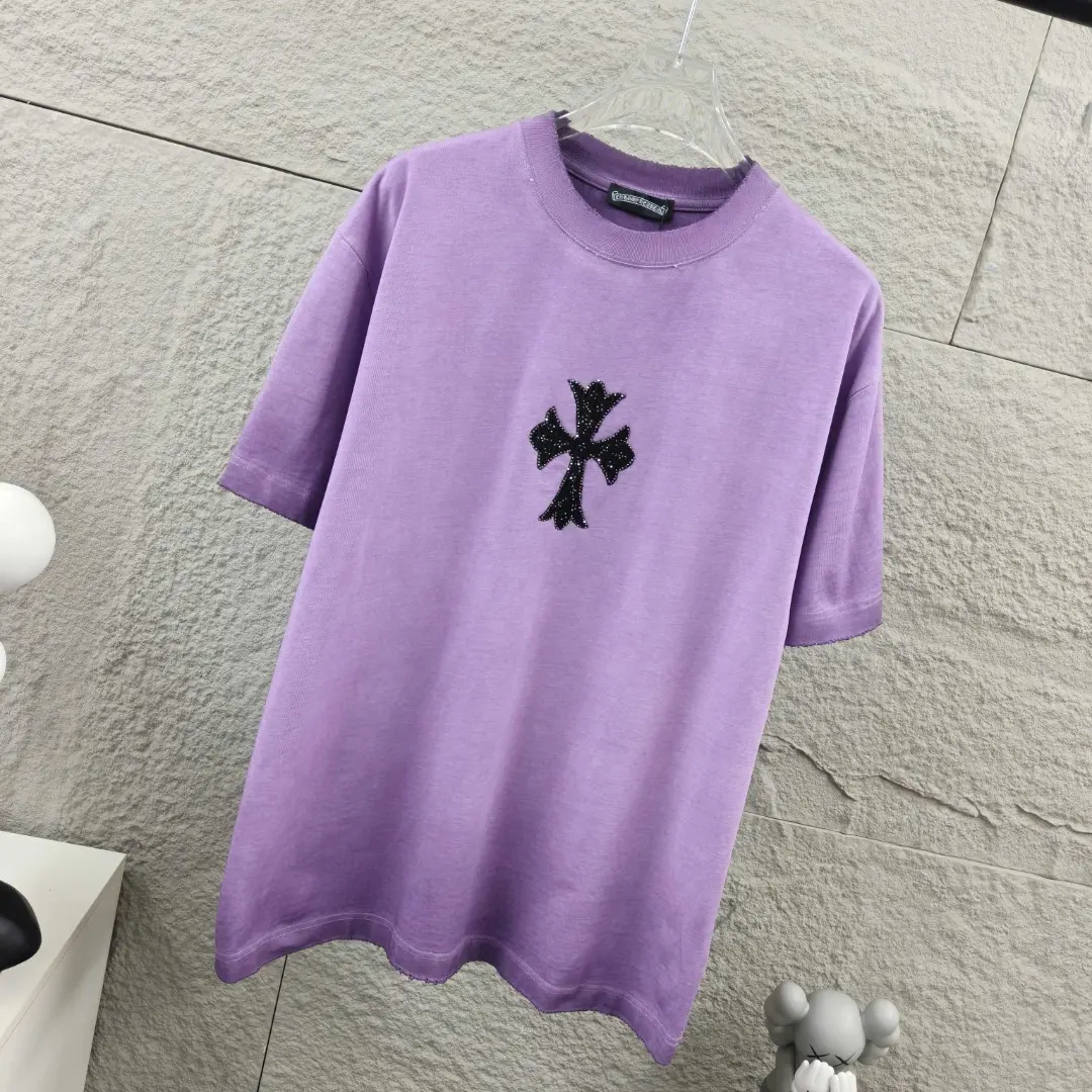 Embellished Distressed Cotton T-Shirt D15019665 — view 10