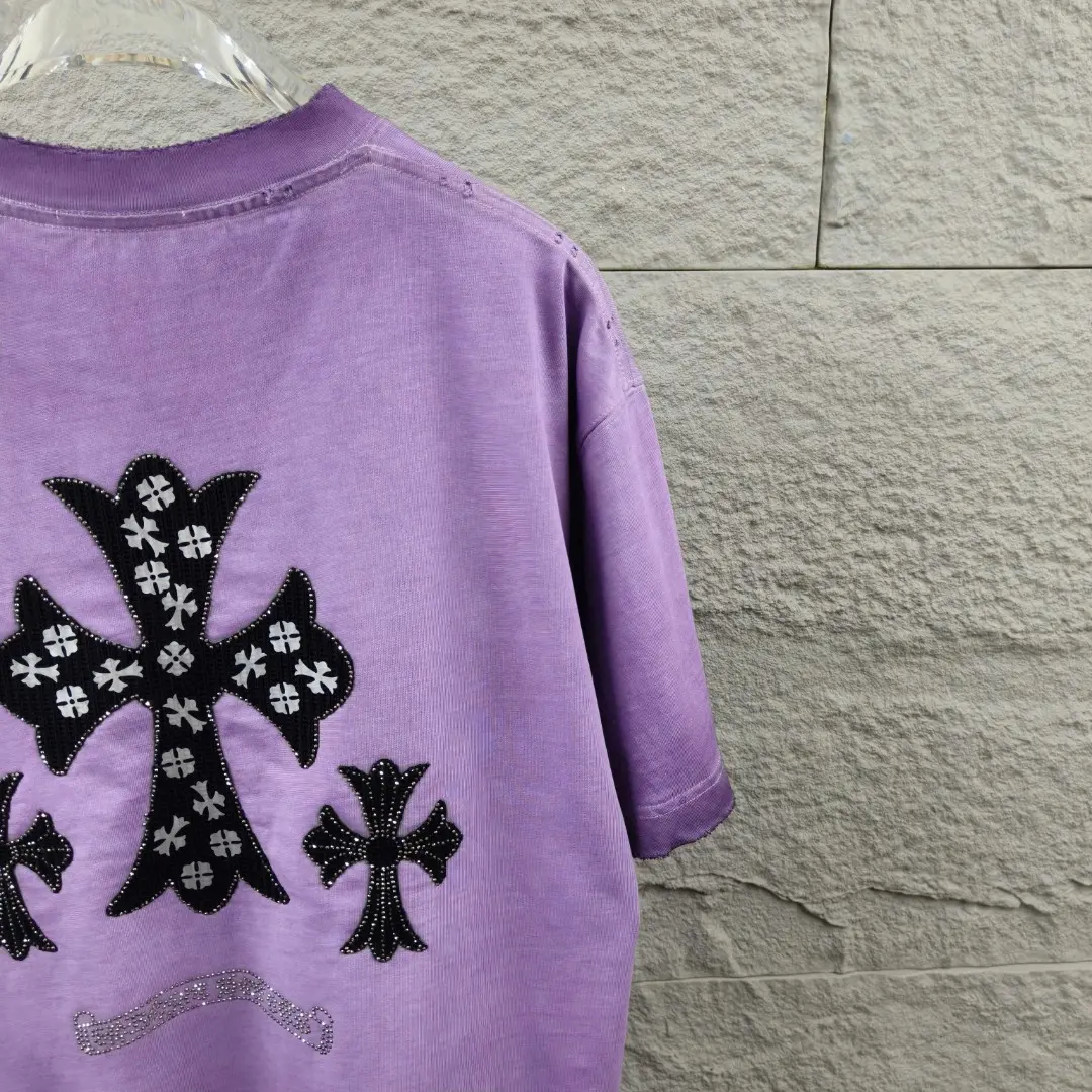 Embellished Distressed Cotton T-Shirt D15019665 — view 11