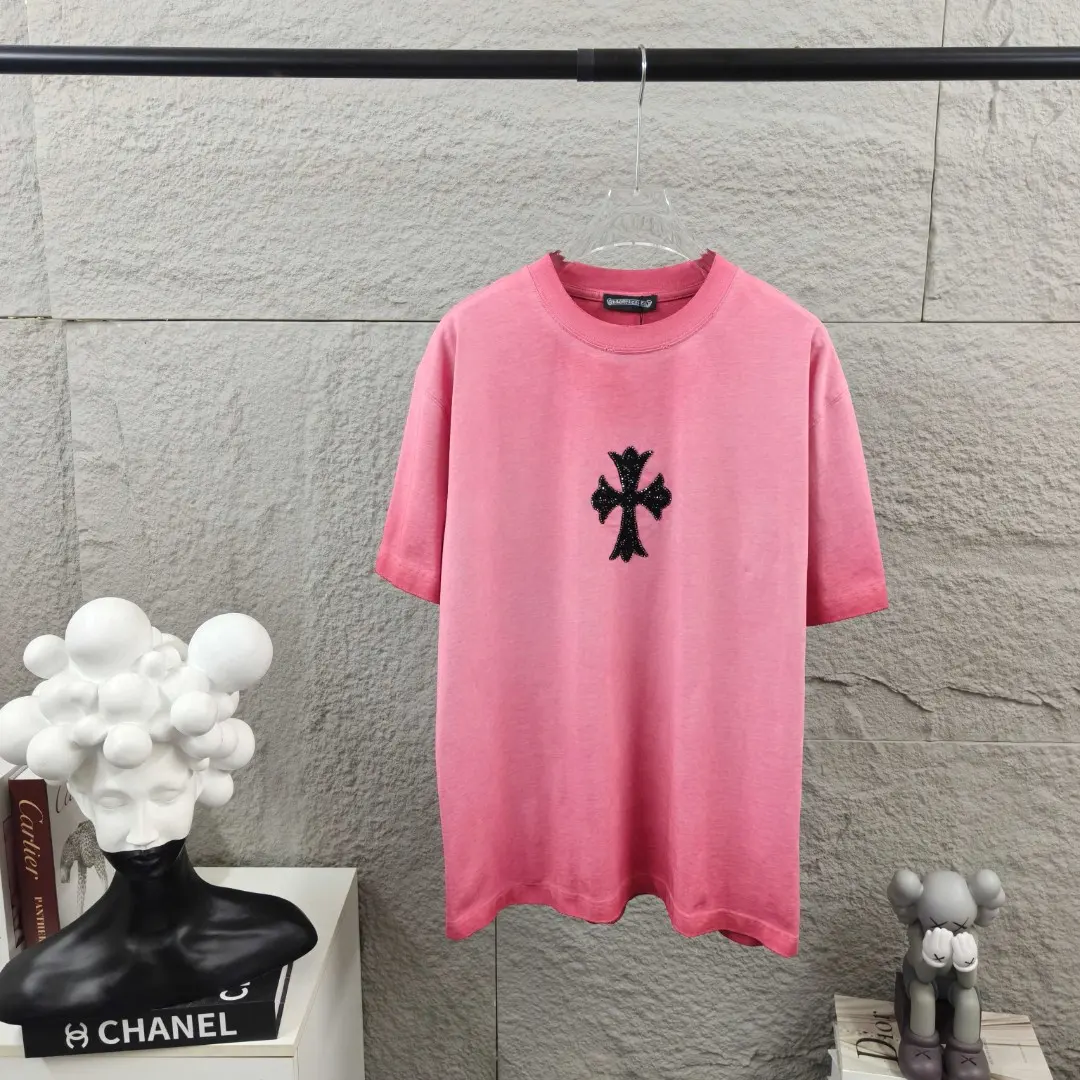 Embellished Distressed Cotton T-Shirt D15019666 — view 2