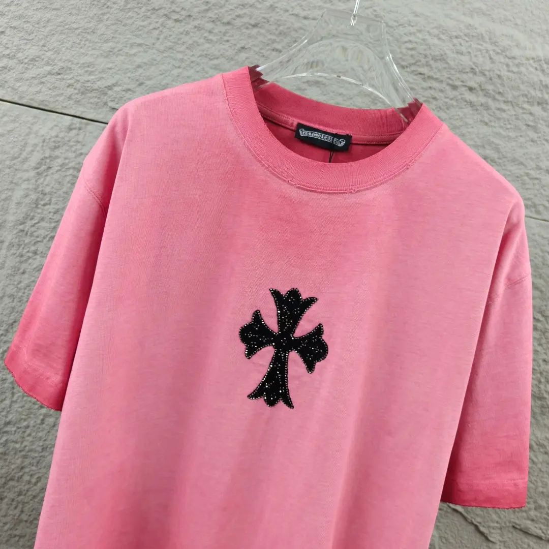 Embellished Distressed Cotton T-Shirt D15019666 — view 5