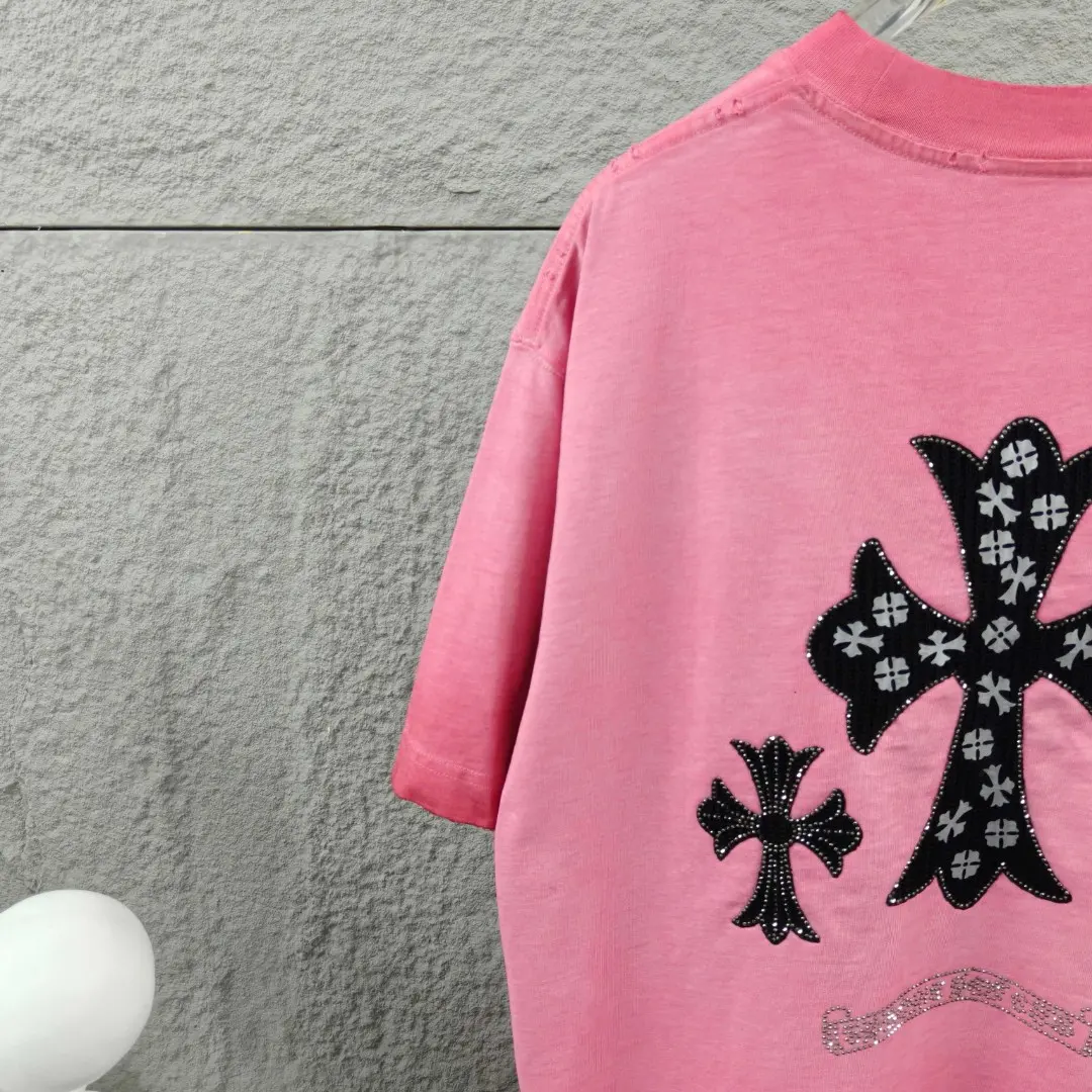Embellished Distressed Cotton T-Shirt D15019666 — view 7