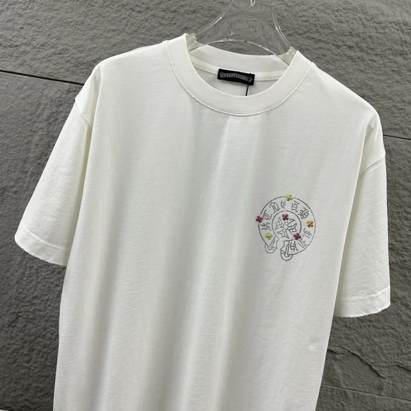 Chrome Hearts Rhinestone Cross Distressed T-Shirt D15019734 — view 2