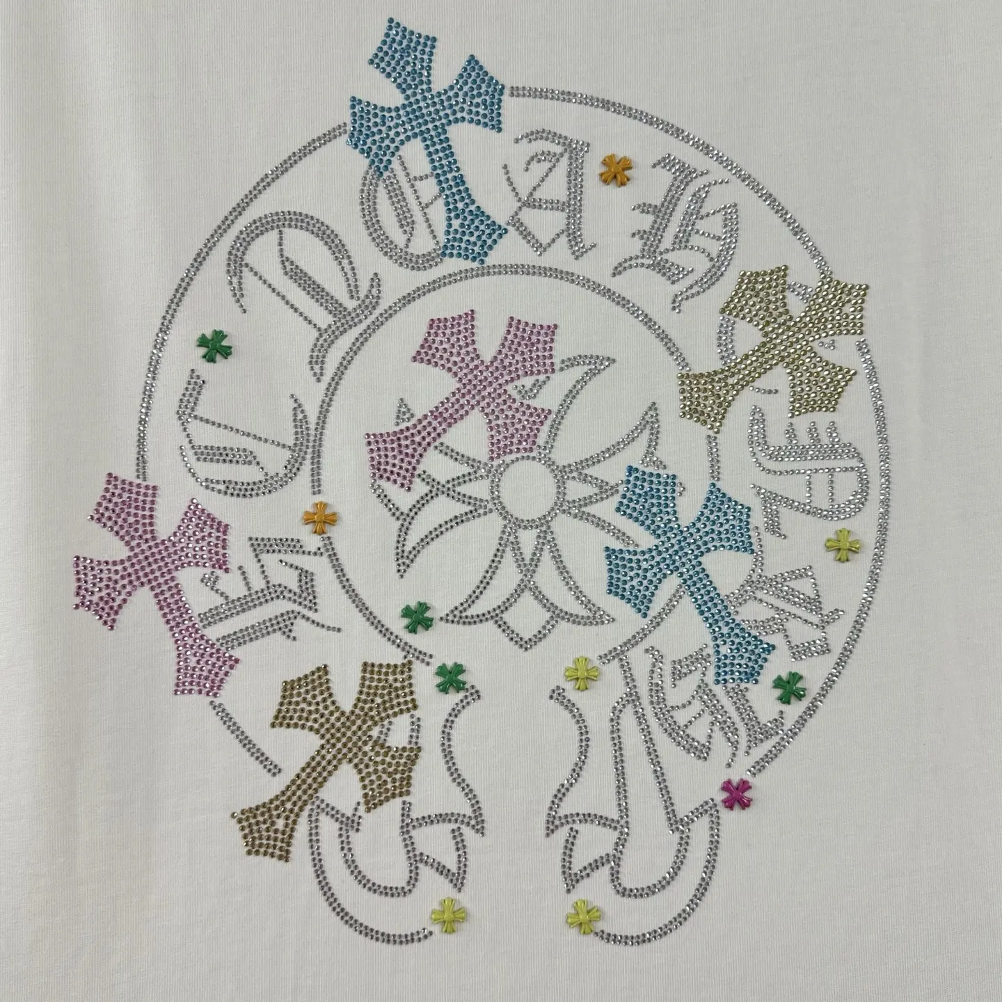 Chrome Hearts Rhinestone Cross Distressed T-Shirt D15019734 — view 9