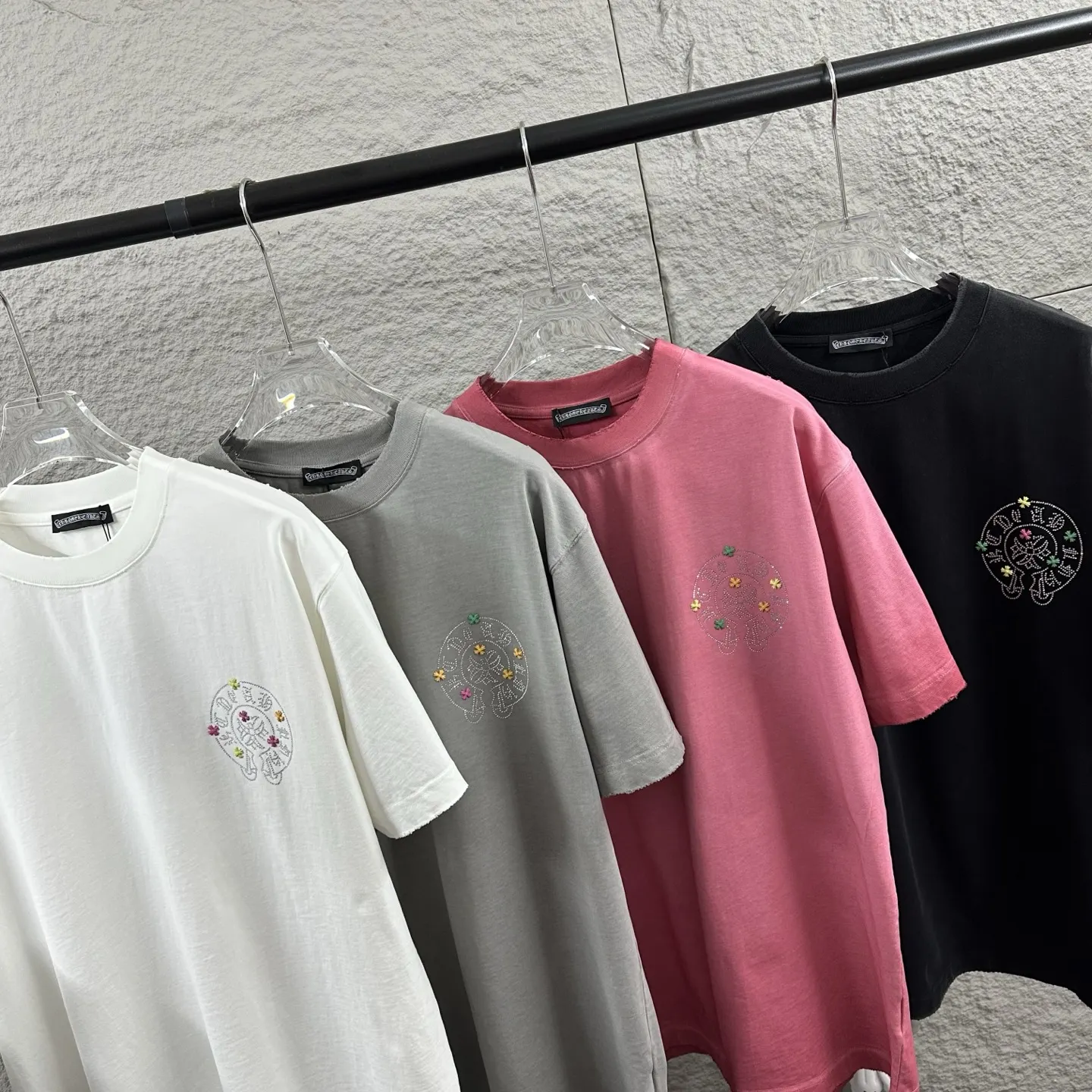 Chrome Hearts Rhinestone Cross Distressed T-Shirt D15019734 — view 10