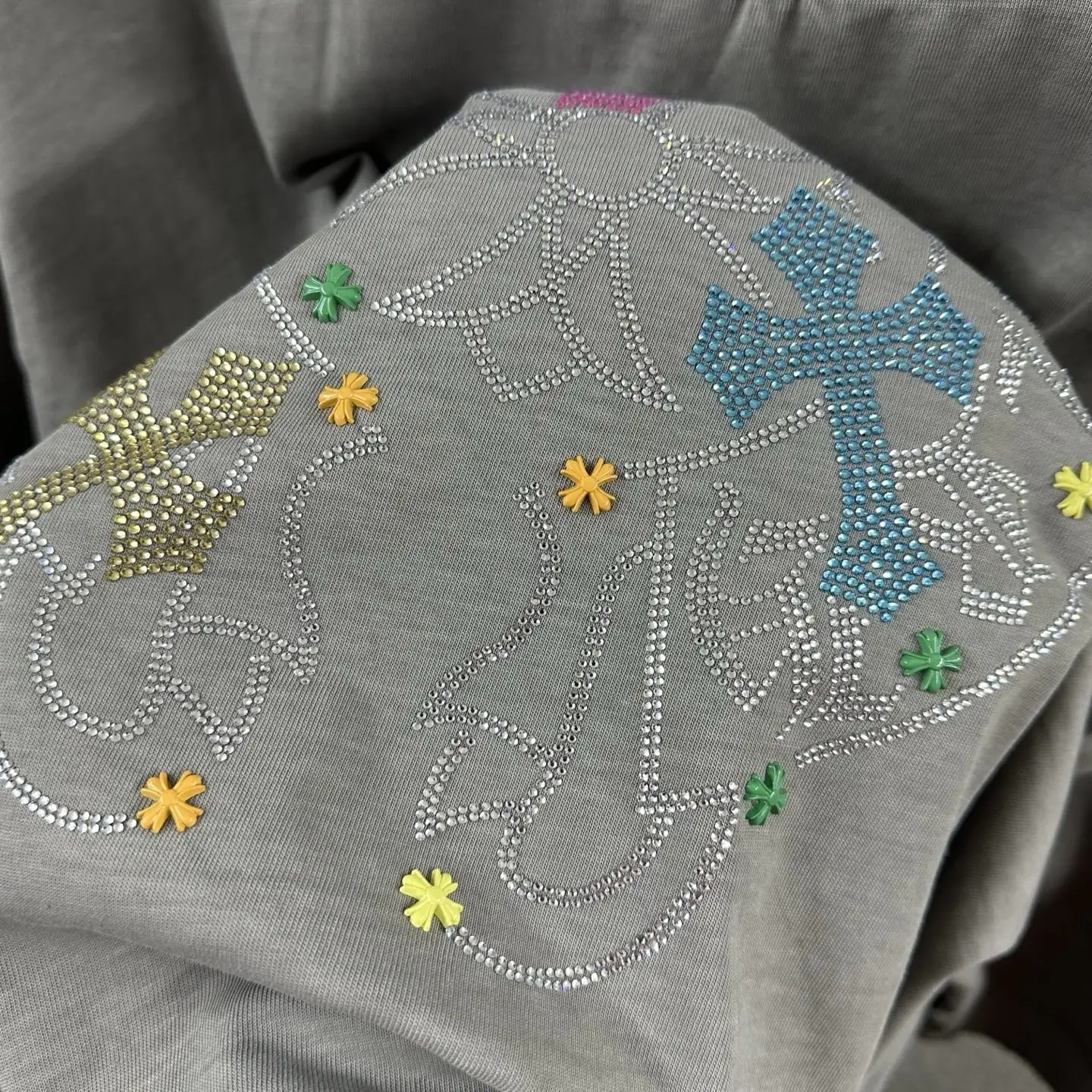 Chrome Hearts Rhinestone Cross Distressed T-Shirt D15019737 — view 5