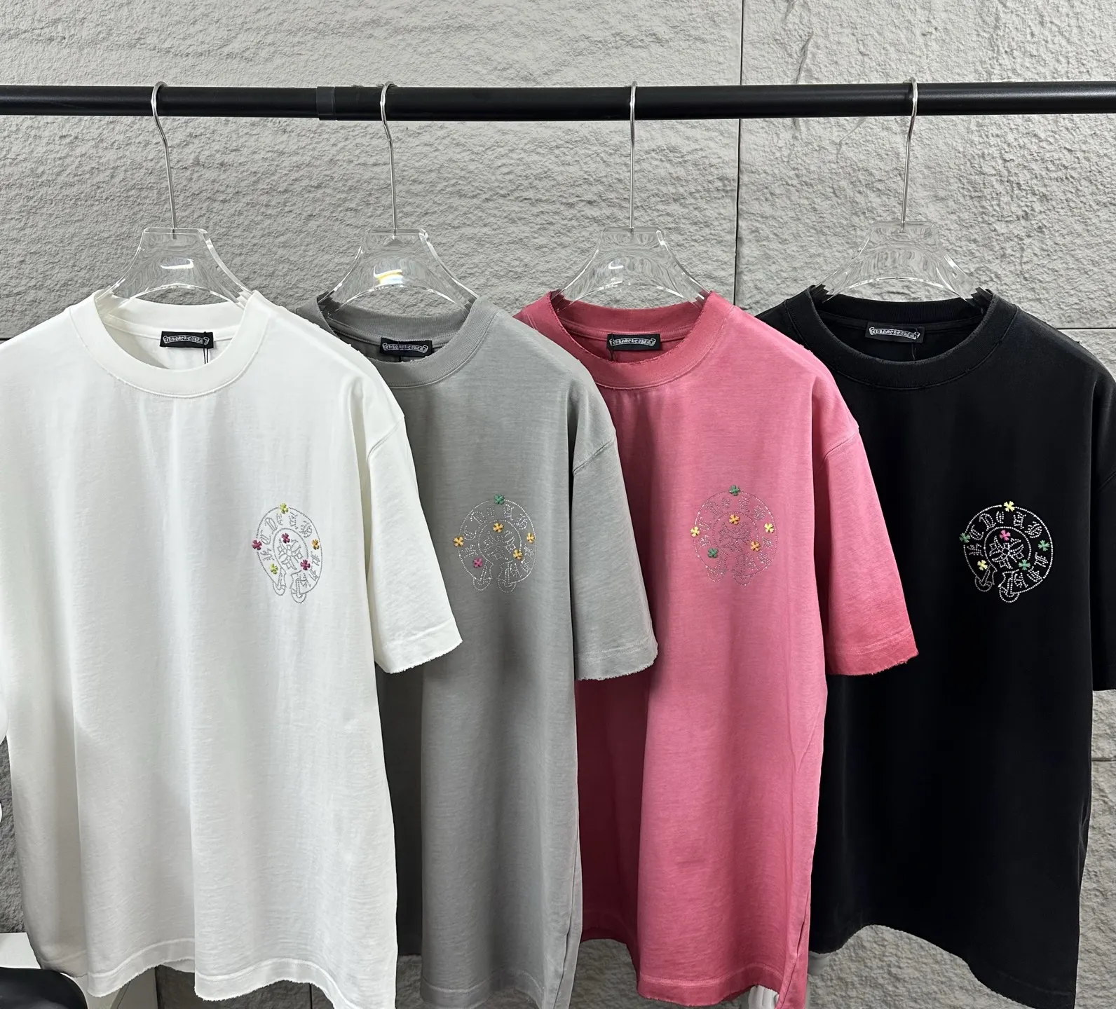 Chrome Hearts Rhinestone Cross Distressed T-Shirt D15019737 — view 9