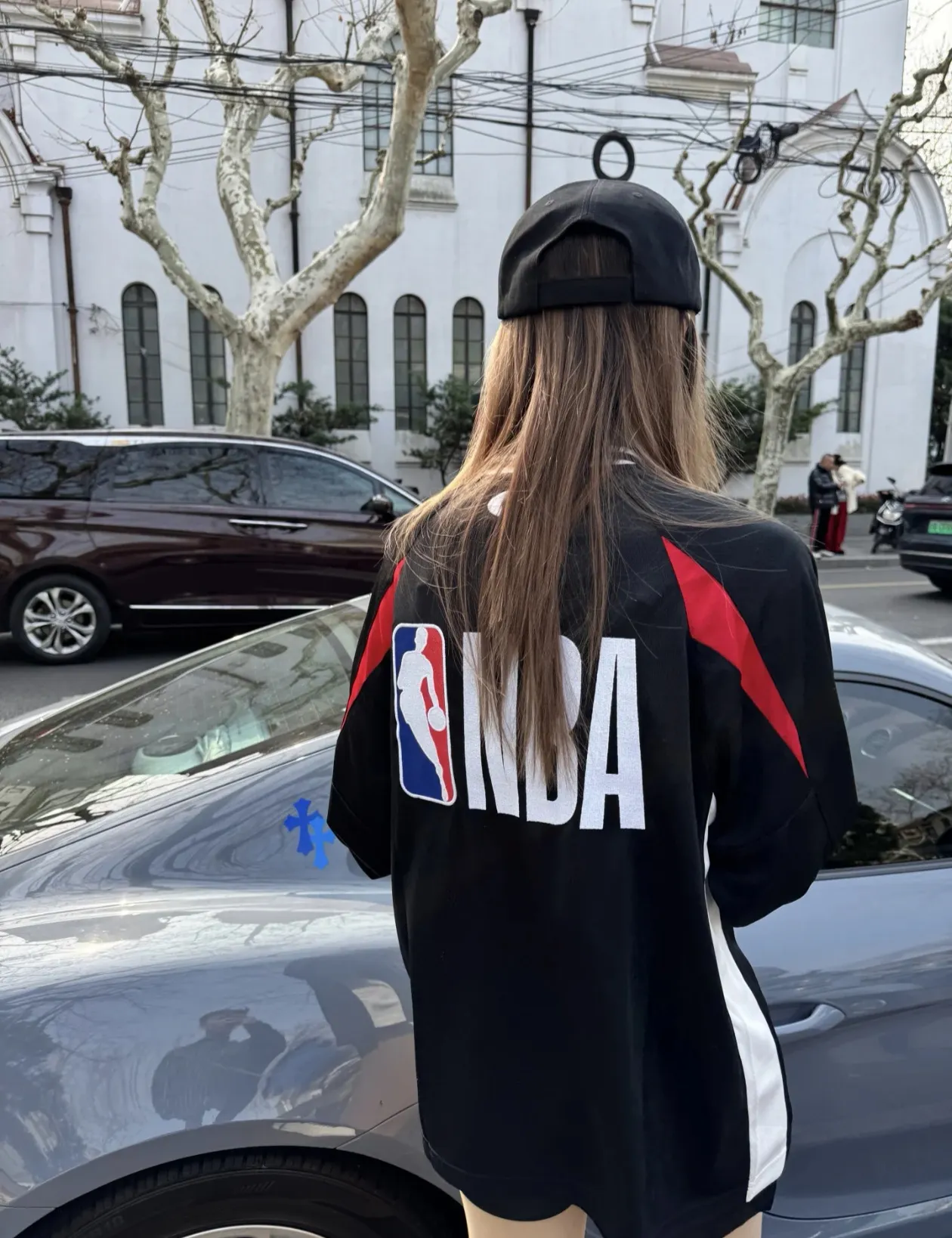 Balenciaga x NBA Oversized Embroidered Jersey D15523659 — view 3