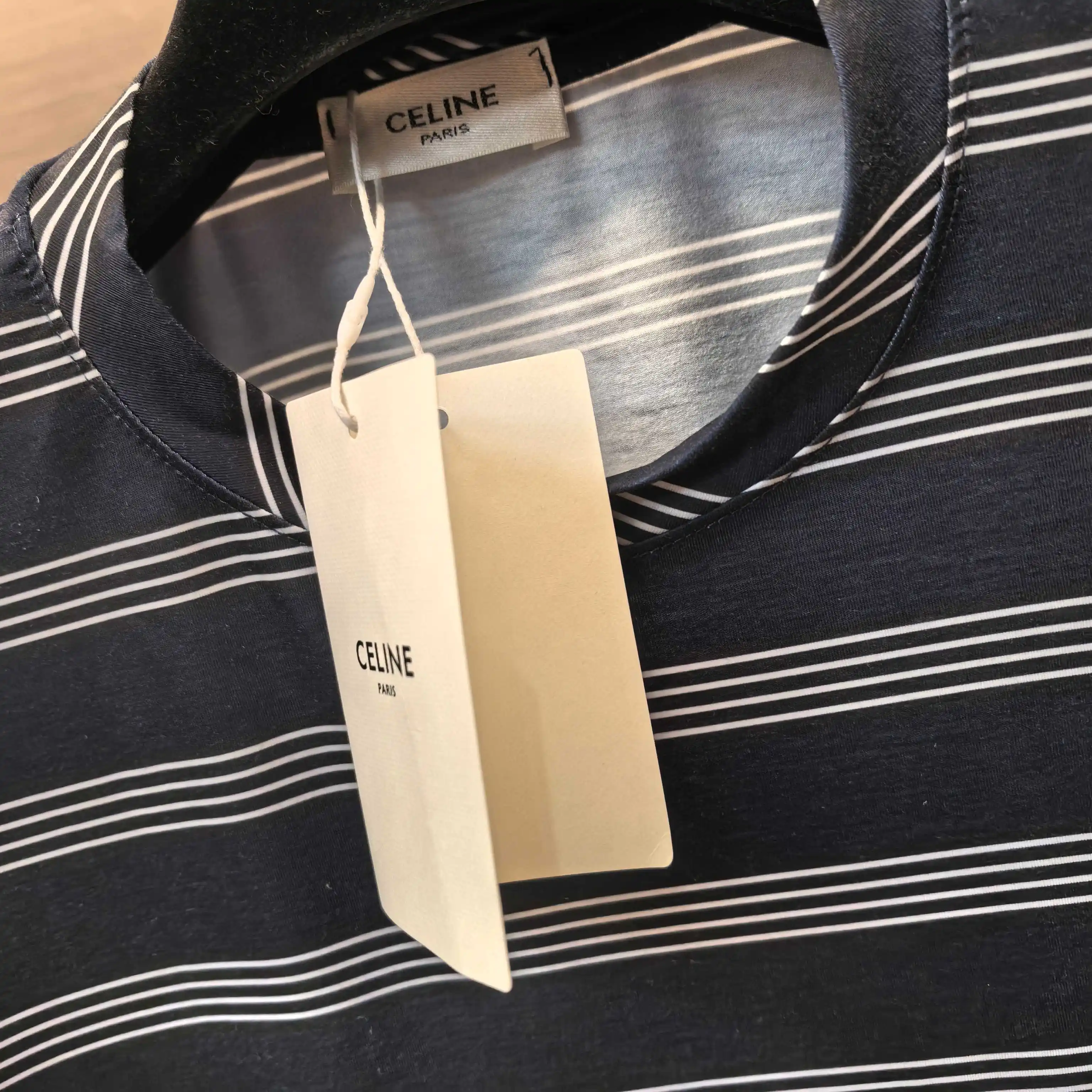 Triomphe Embroidered Striped Long-Sleeve T-Shirt D15523690 — view 4