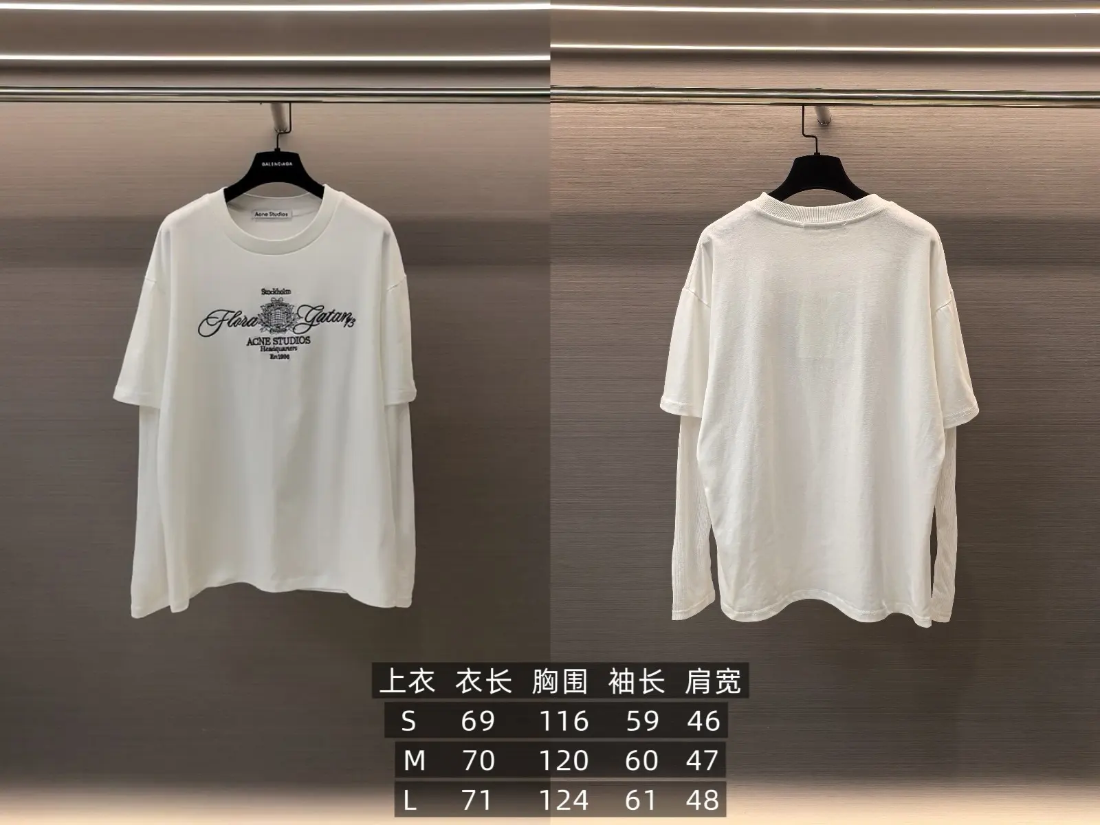 Layered Mesh-Sleeve Graphic T-Shirt D15523845 — view 9