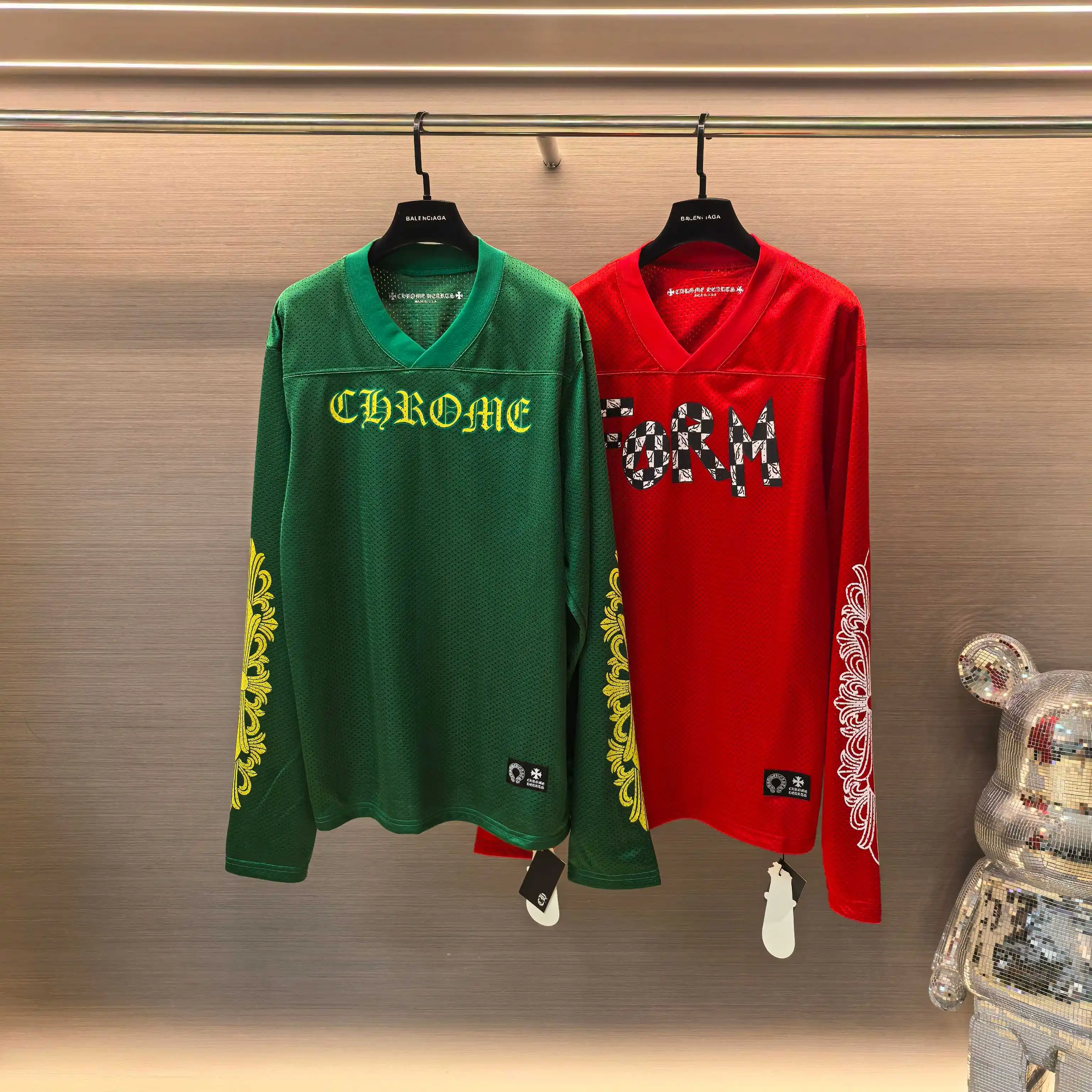 Chrome Hearts Logo Print Mesh Hockey Jersey D15523599