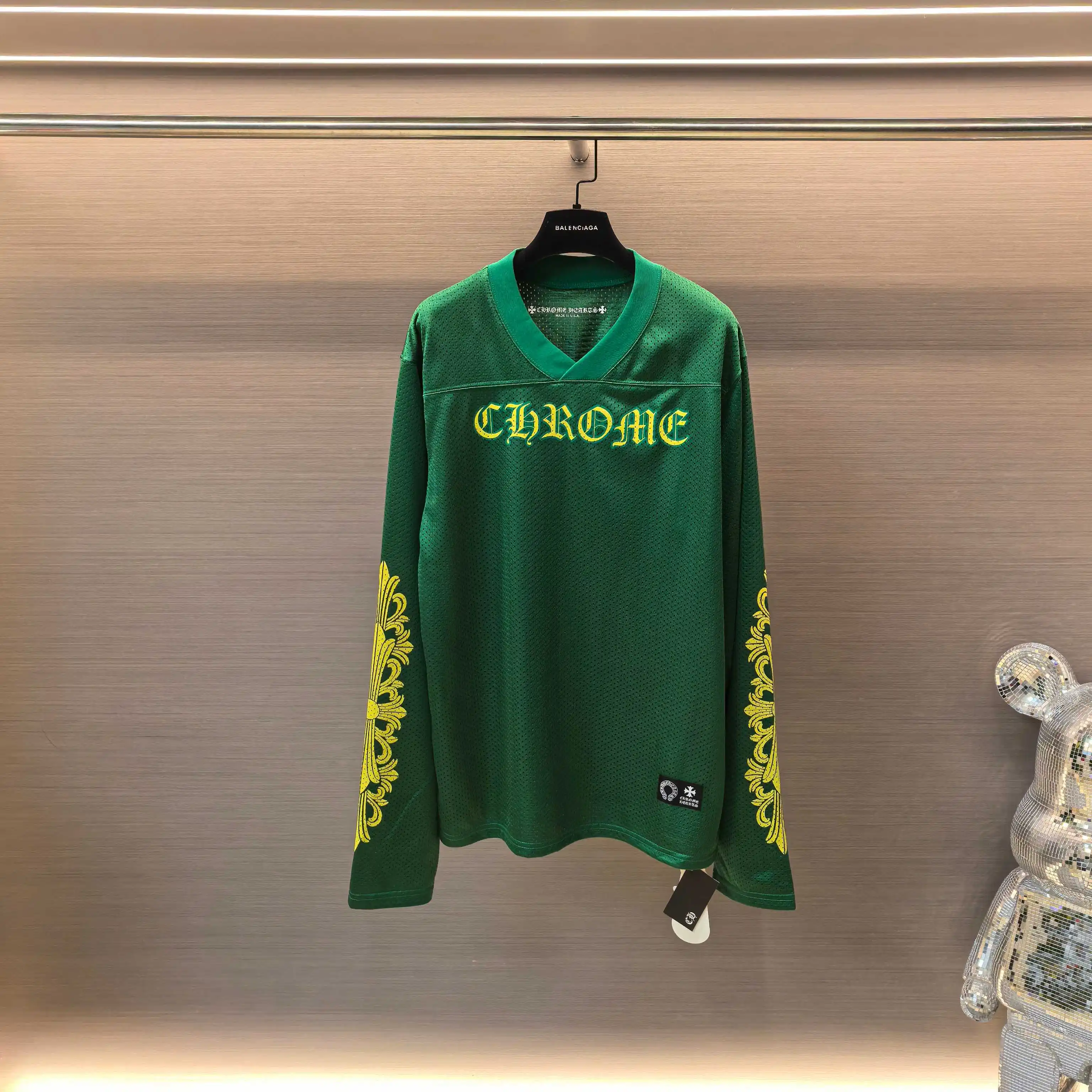 Chrome Hearts Logo Print Mesh Hockey Jersey D15523599 — view 2