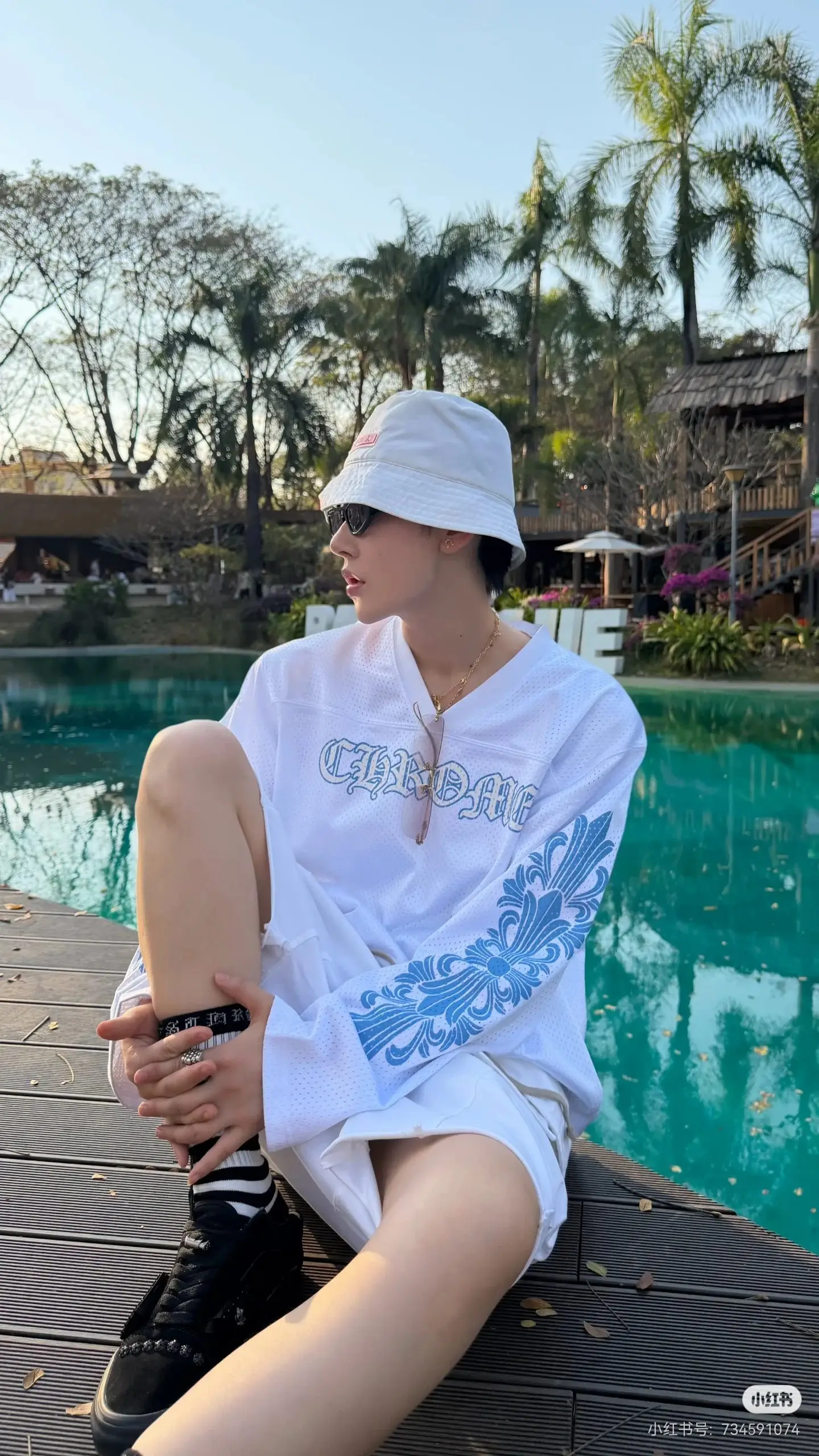 Oversized Mesh Hockey Jersey Sweatshirt D15523600 — view 2