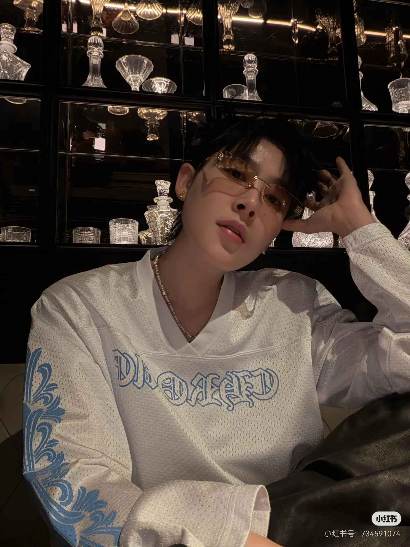 Oversized Mesh Hockey Jersey Sweatshirt D15523600 — view 9