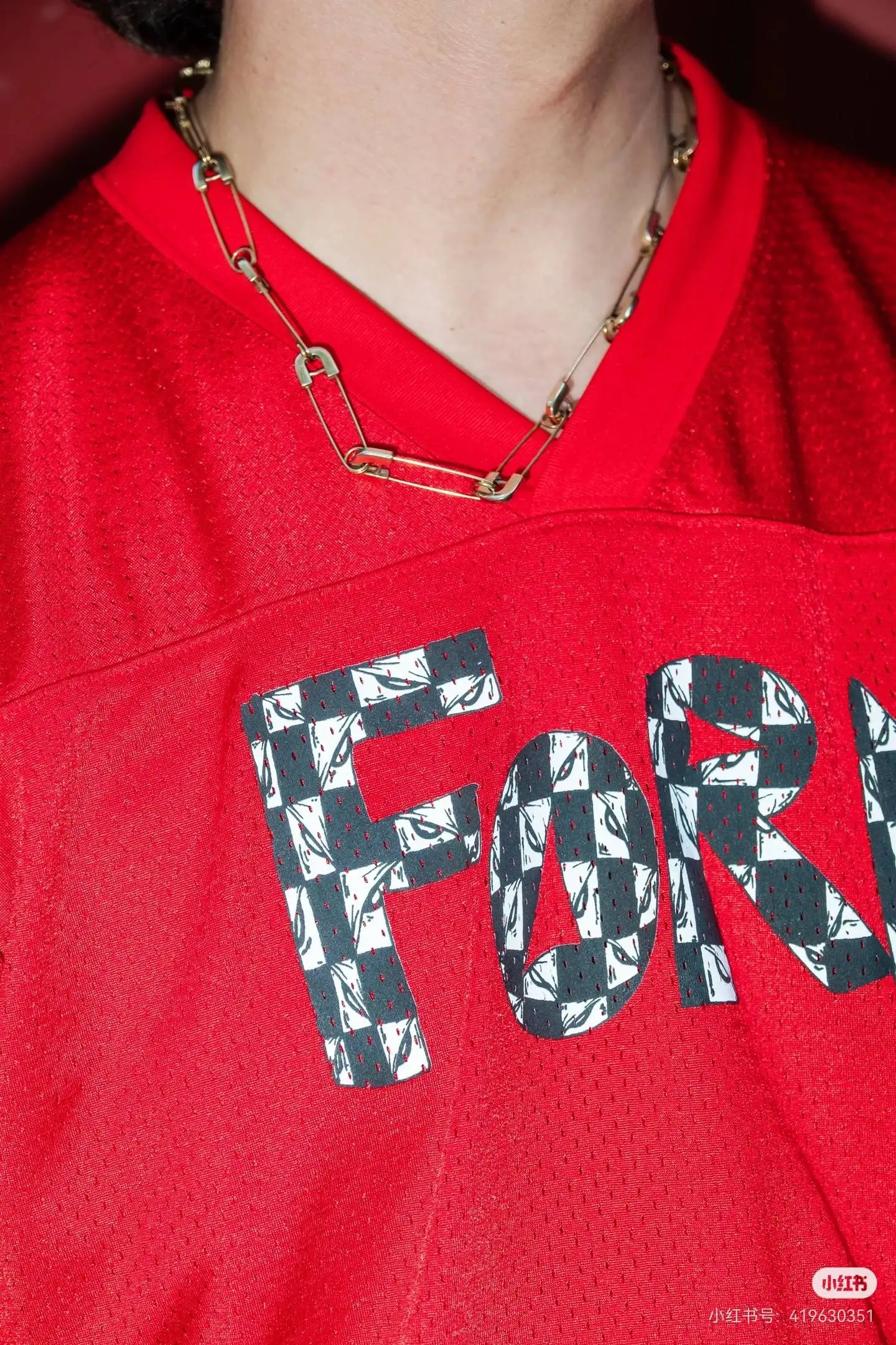 Logo-Print Mesh Hockey Jersey D15523859 — view 9