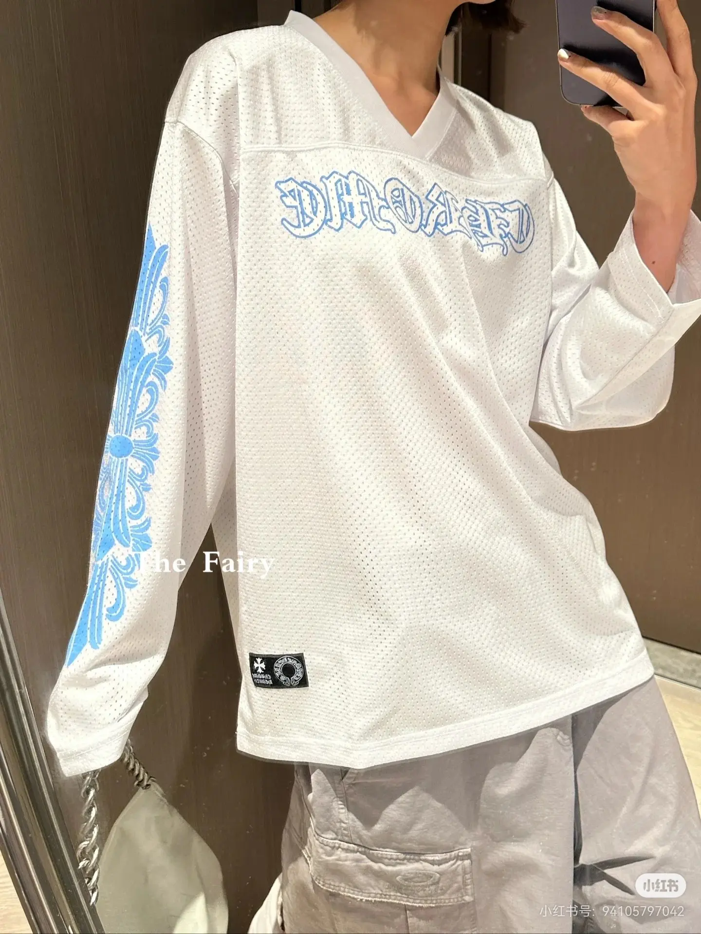 Logo-Print Mesh Hockey Jersey D15523601 — view 6