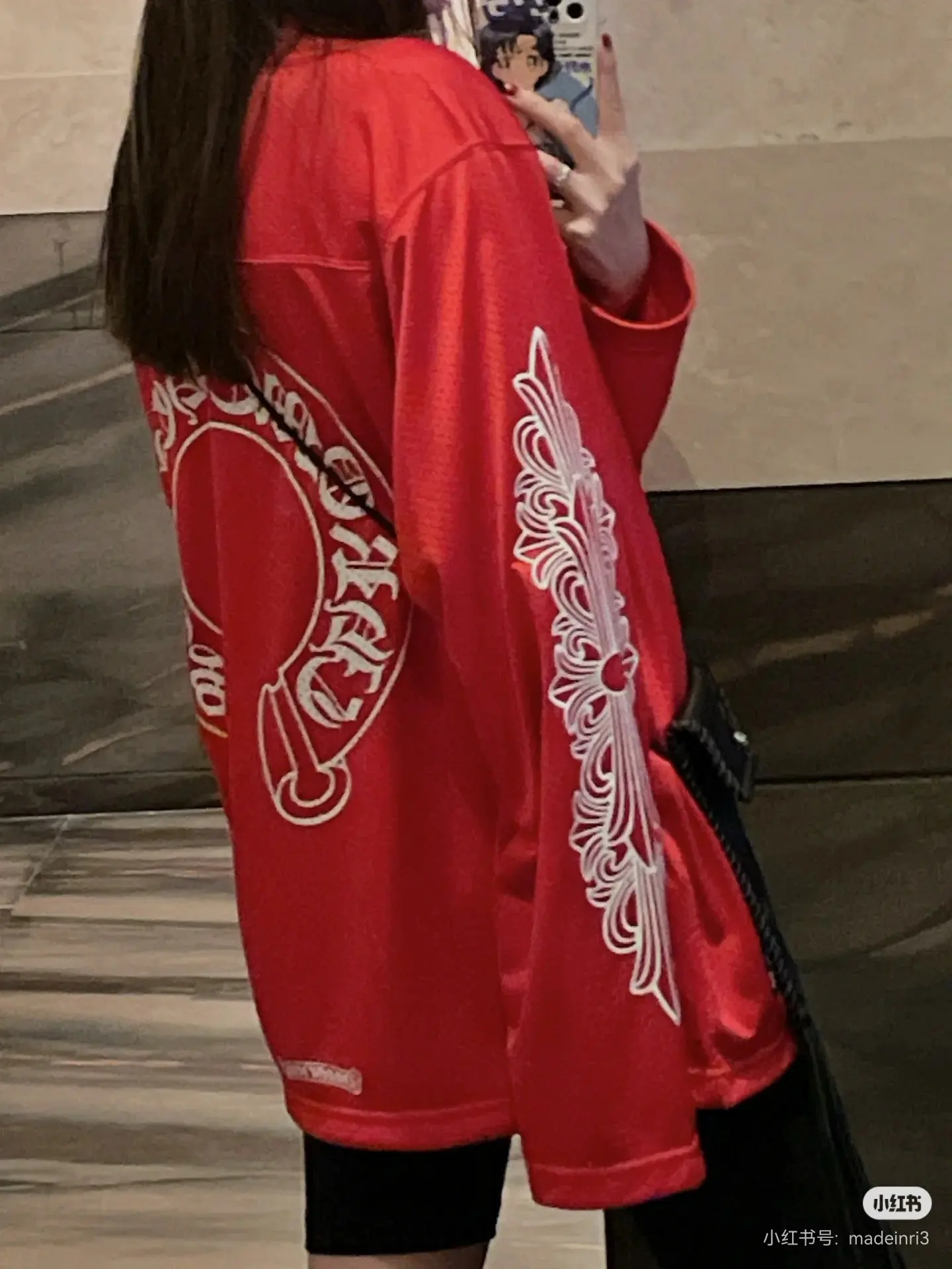 Oversized Mesh Hockey Jersey T-Shirt D15523857 — view 7