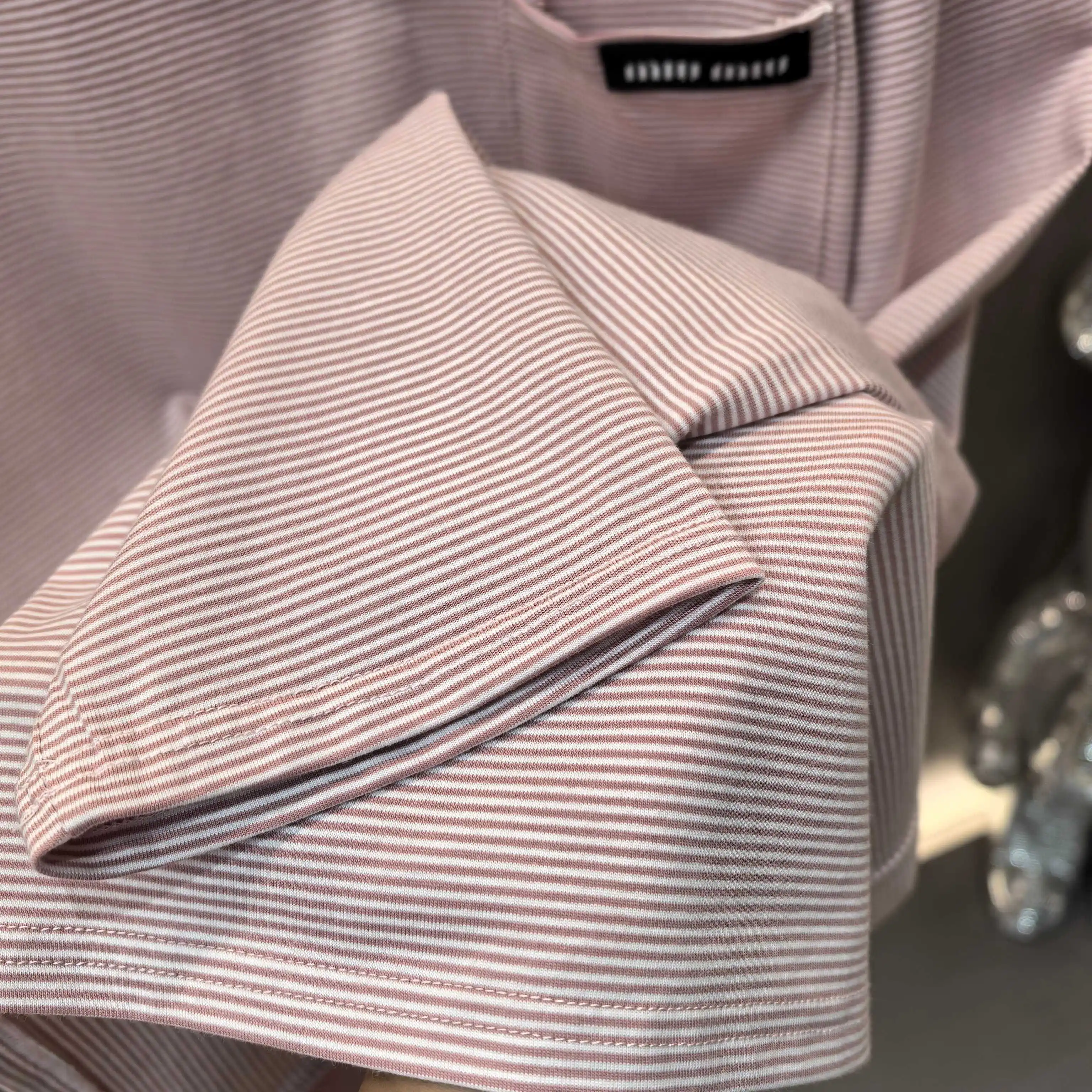 Oversized Striped Long-Sleeve T-Shirt D16023629 — view 6