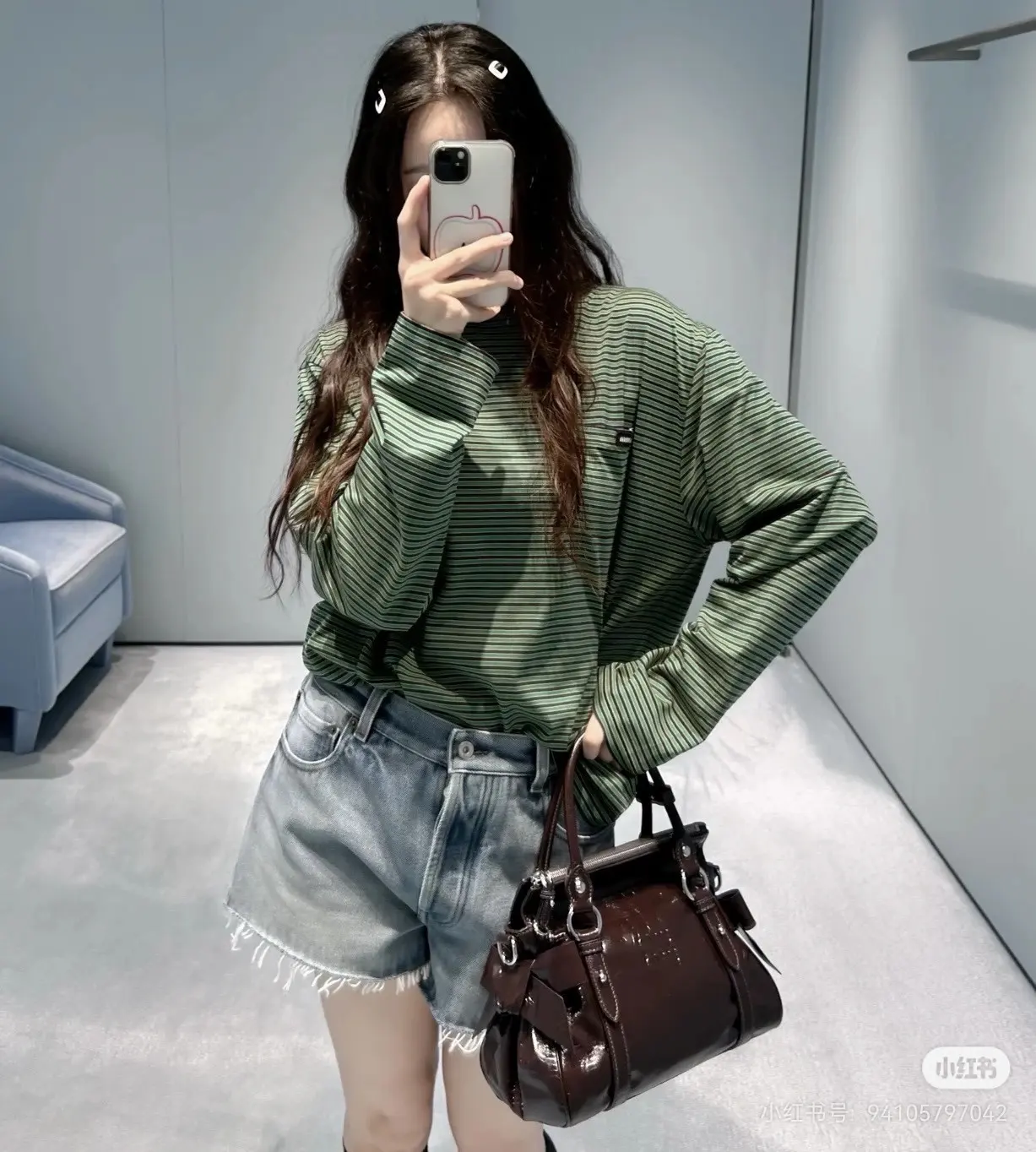Striped Cotton-Jersey Long-Sleeve T-Shirt D16523795 — view 2