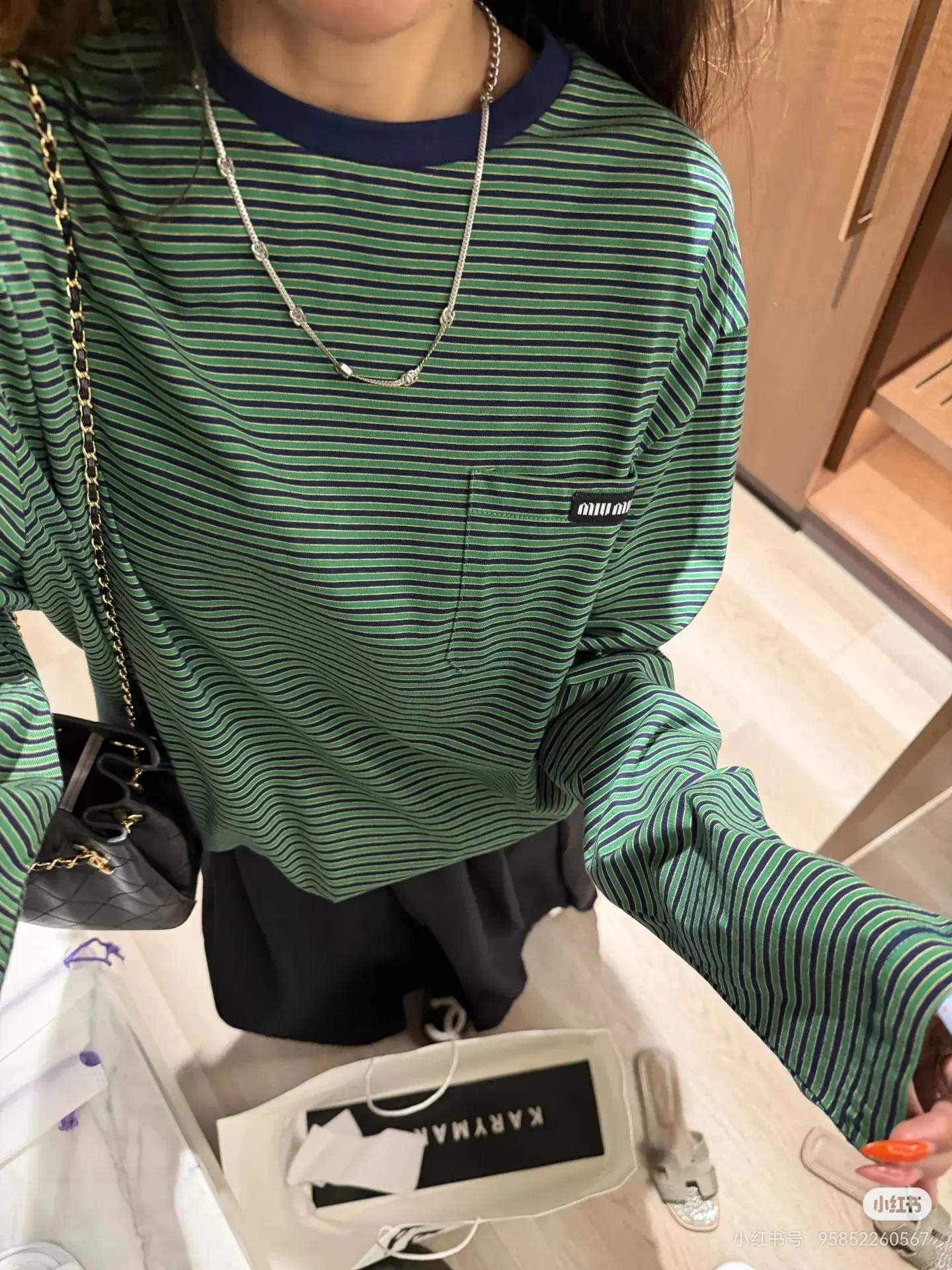 Striped Cotton-Jersey Long-Sleeve T-Shirt D16523796 — view 6