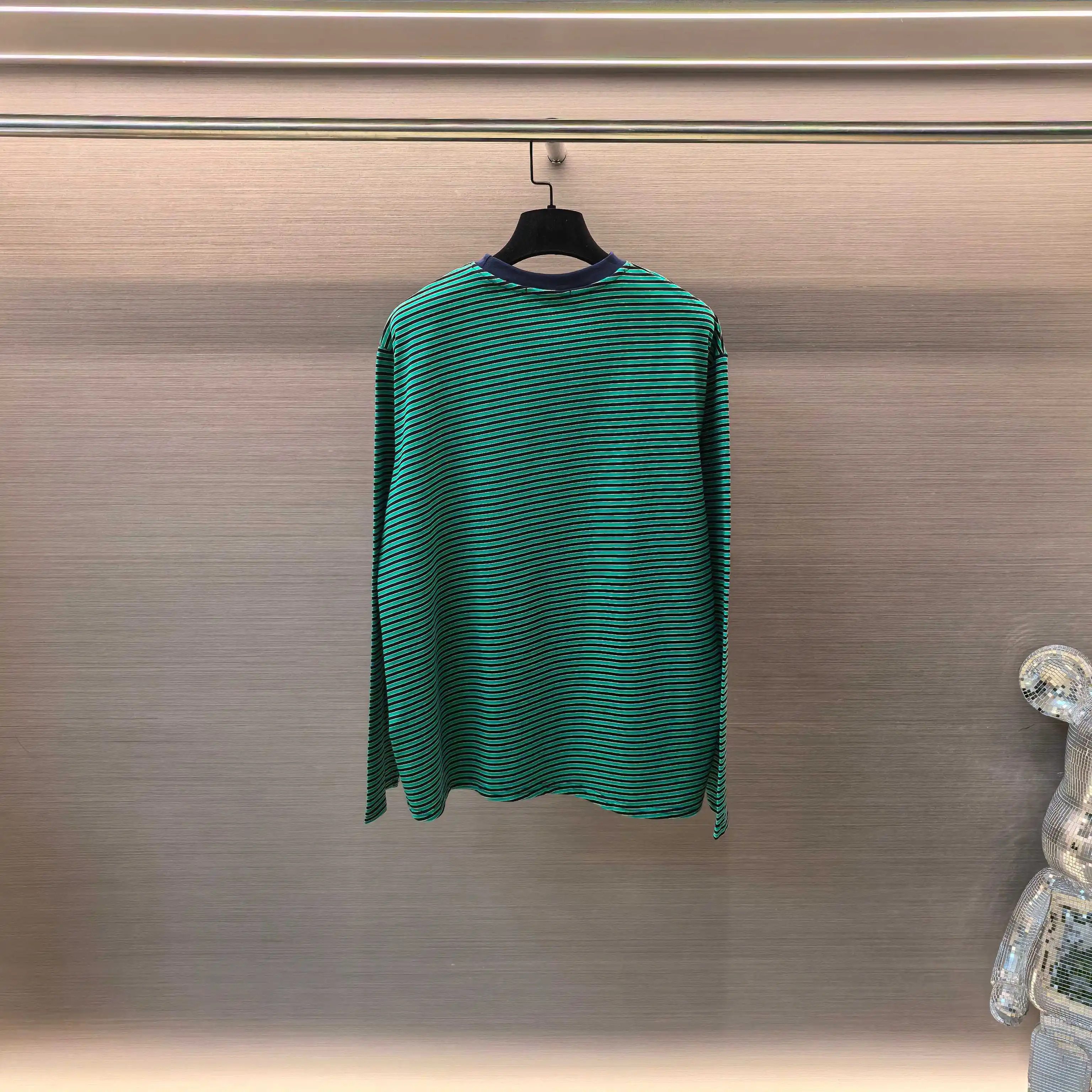 Striped Cotton-Jersey Long-Sleeve T-Shirt D16523794 — view 2