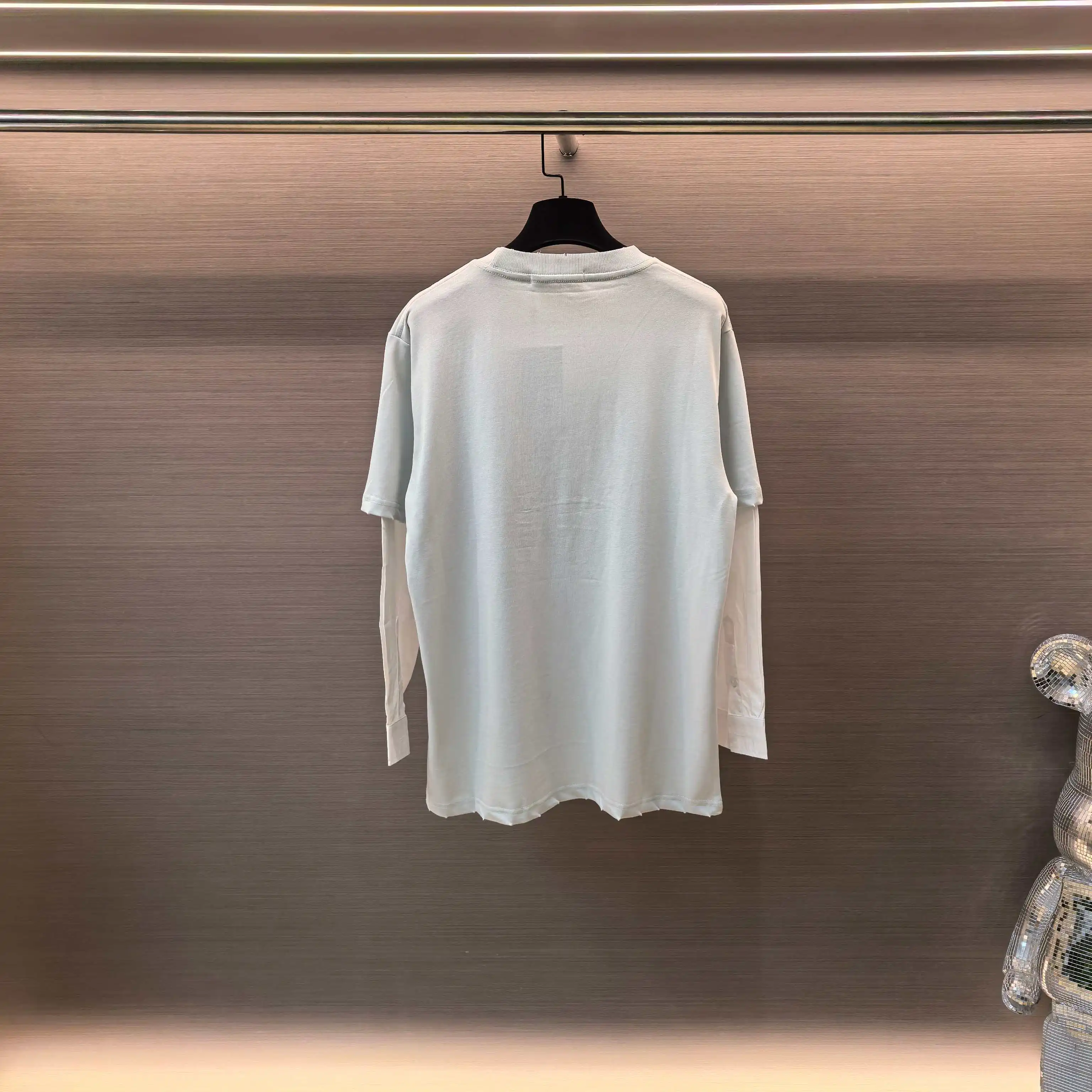 Flocculent Logo Layered-Effect Long-Sleeve T-Shirt D16523784 — view 2