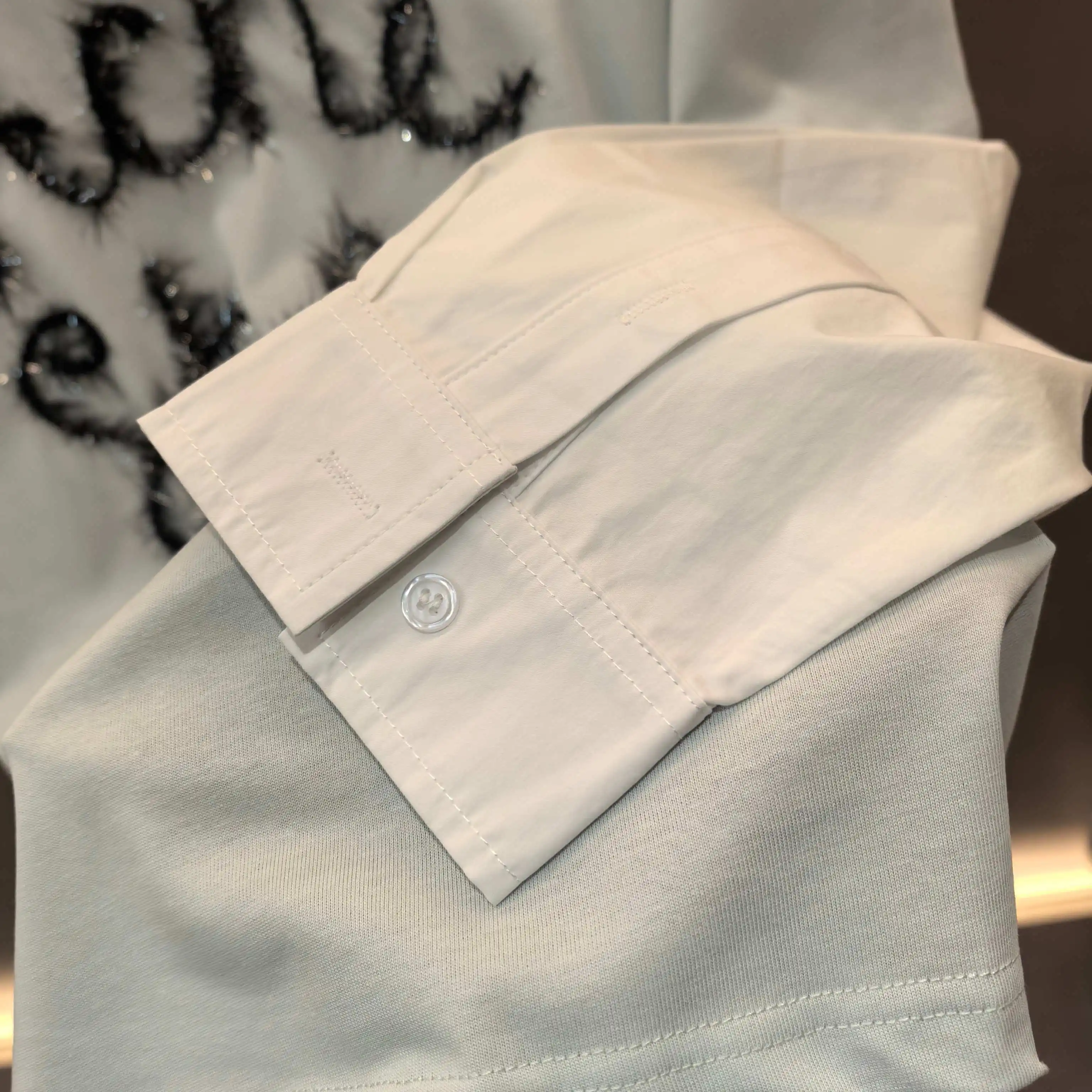 Flocculent Logo Layered-Effect Long-Sleeve T-Shirt D16523784 — view 5
