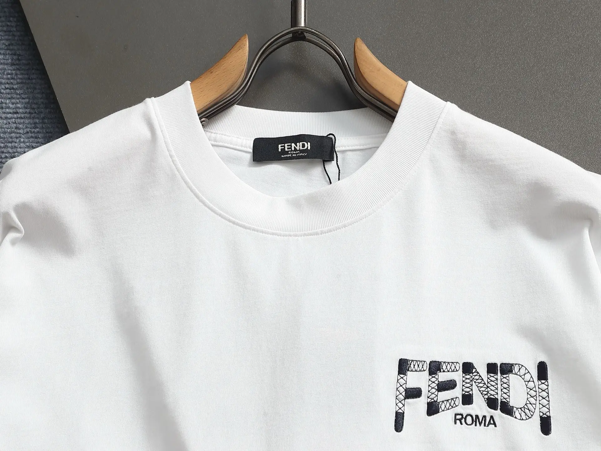 Logo-Embroidered Cotton-Jersey T-Shirt D16514604 — view 3