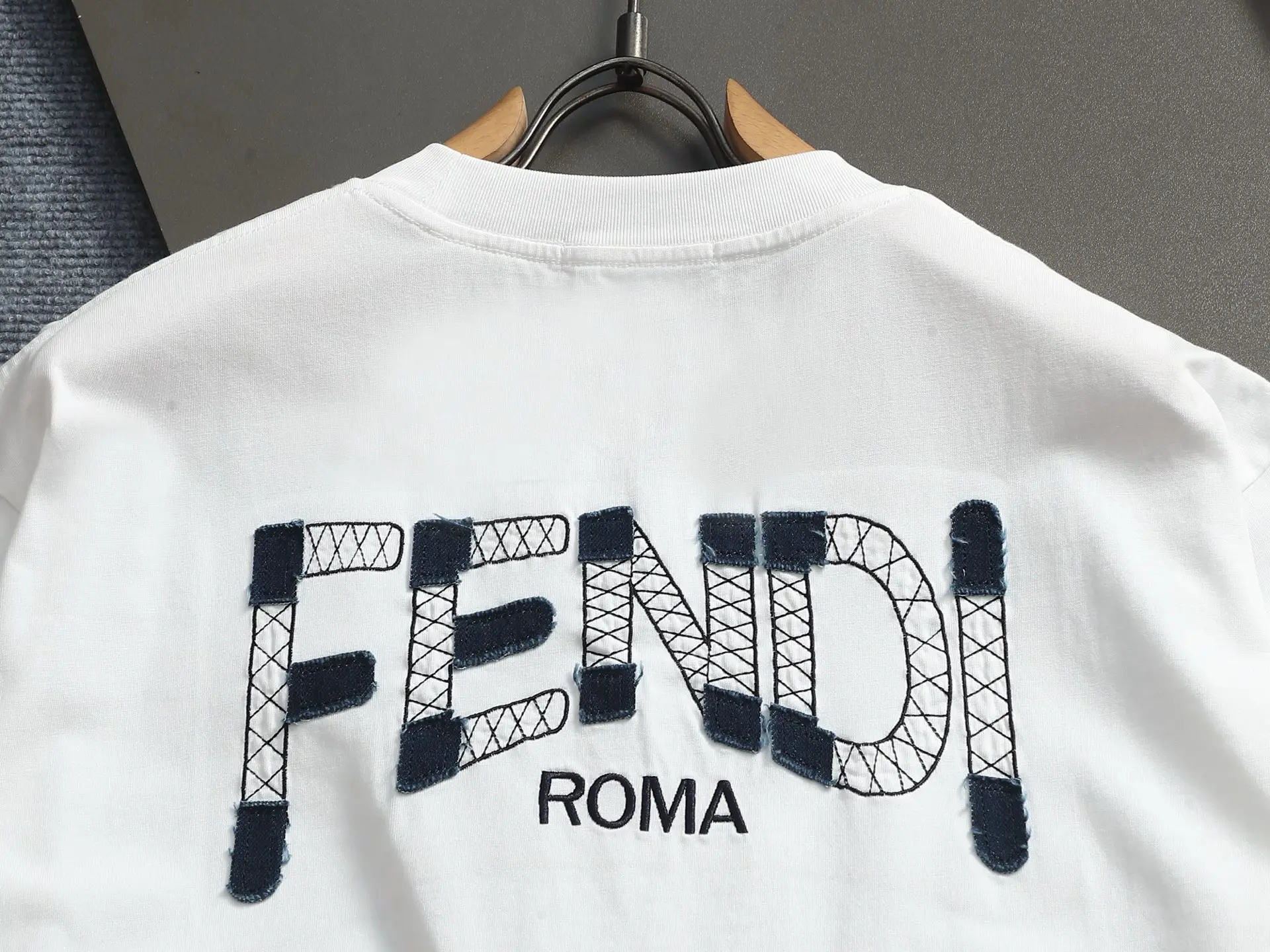 Logo-Embroidered Cotton-Jersey T-Shirt D16514604 — view 11