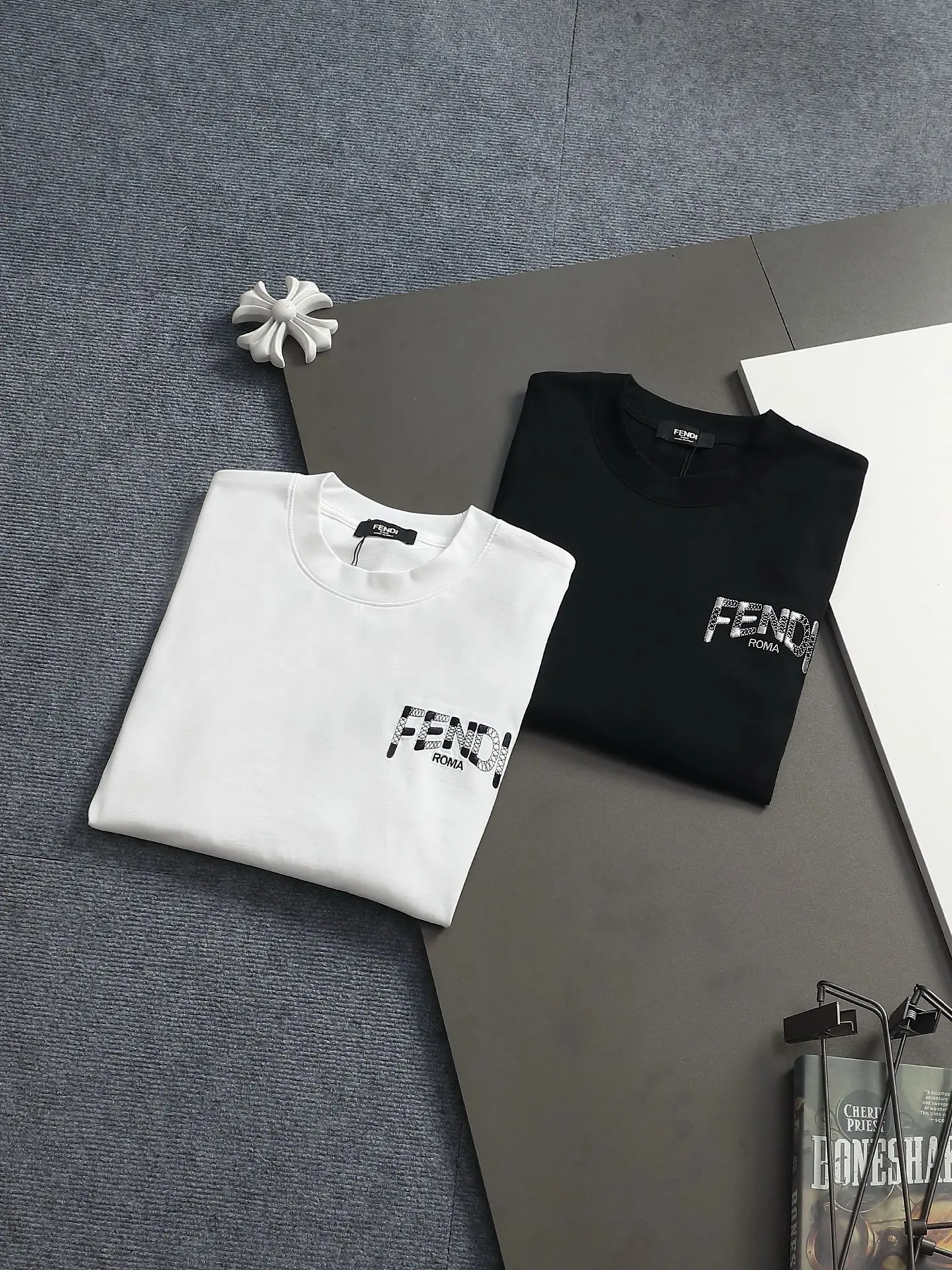 Logo-Embroidered Cotton-Jersey T-Shirt D16514604 — view 12