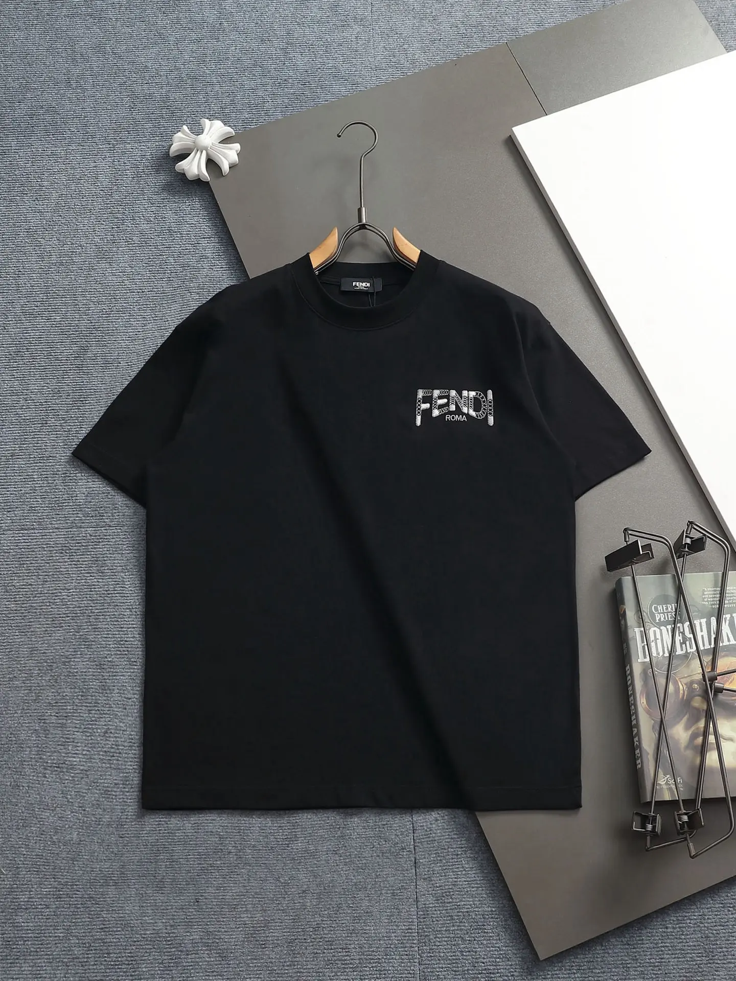 Logo-Embroidered Cotton-Jersey T-Shirt D16514605