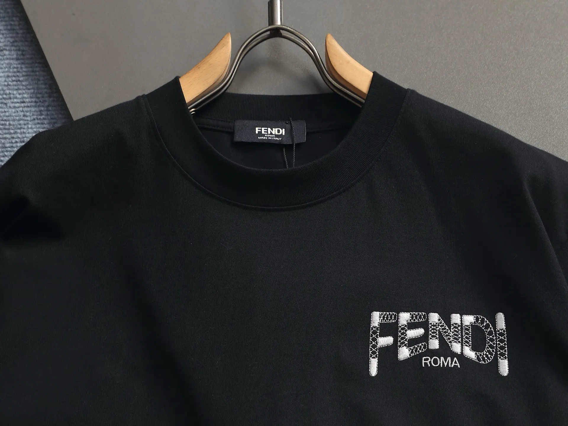 Logo-Embroidered Cotton-Jersey T-Shirt D16514605 — view 3