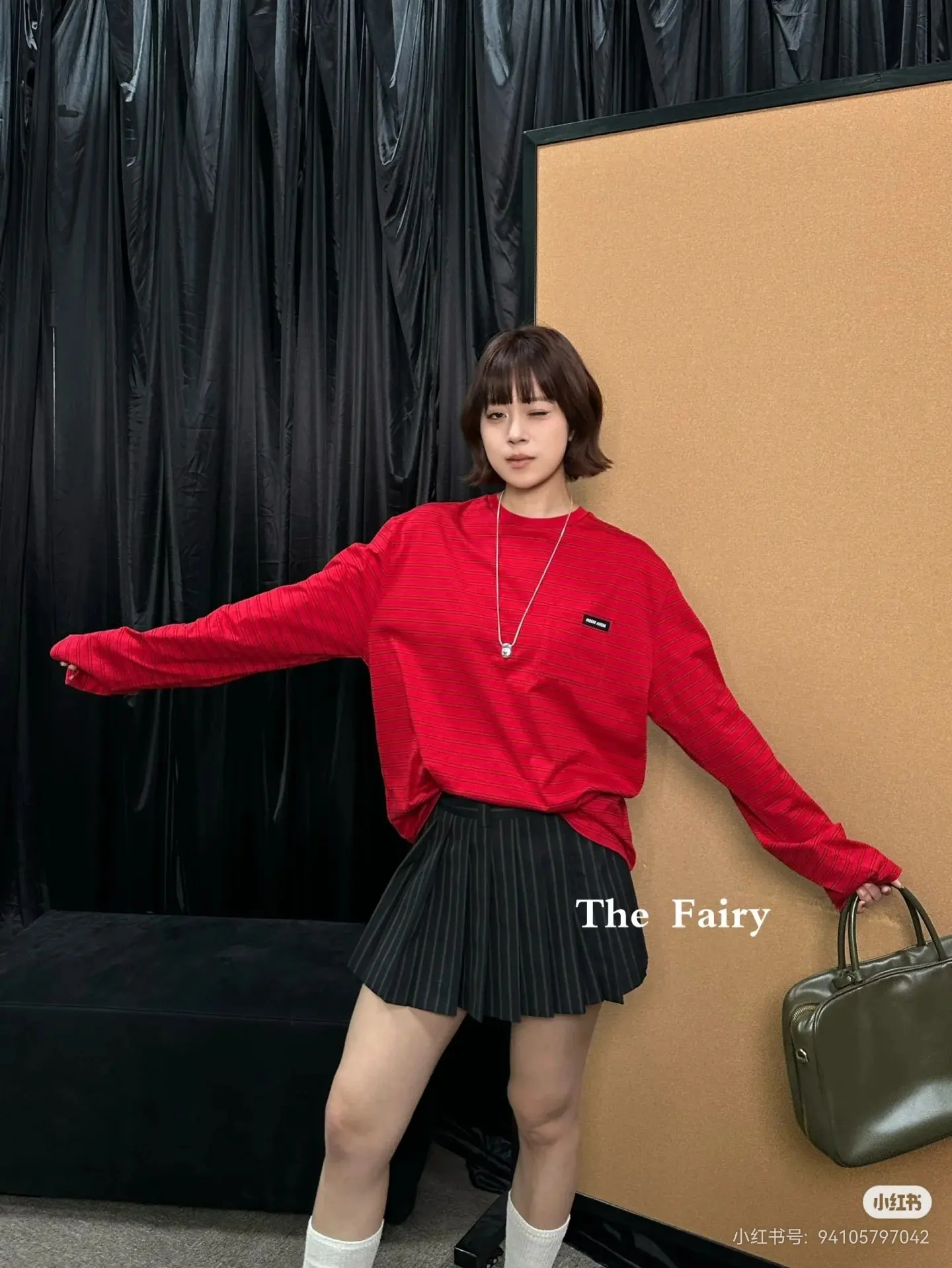 Miu Miu Striped Long-Sleeve Cotton T-Shirt D16523803 — view 6