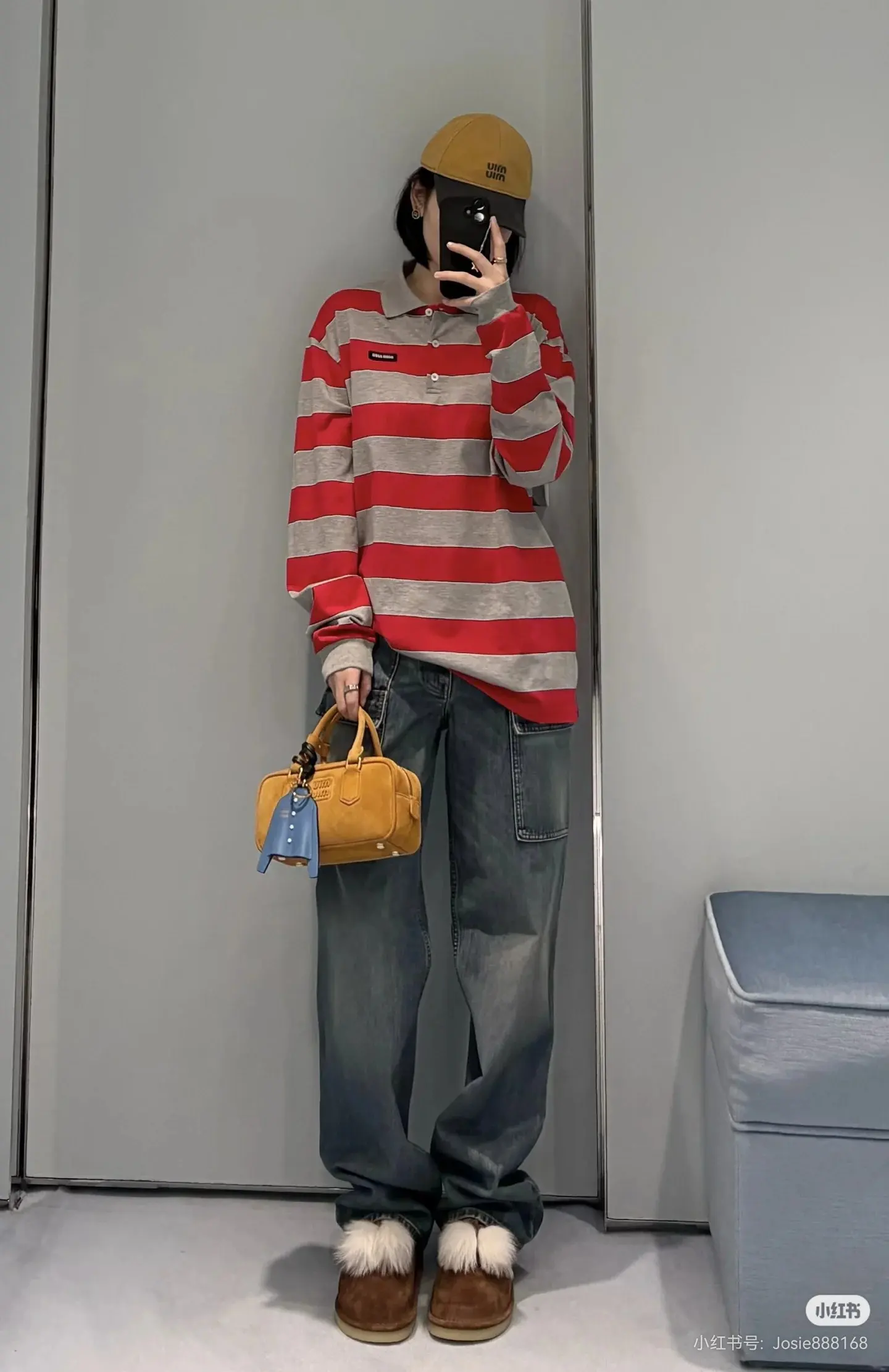 Striped Long-Sleeve Polo Shirt D16523814 — view 4