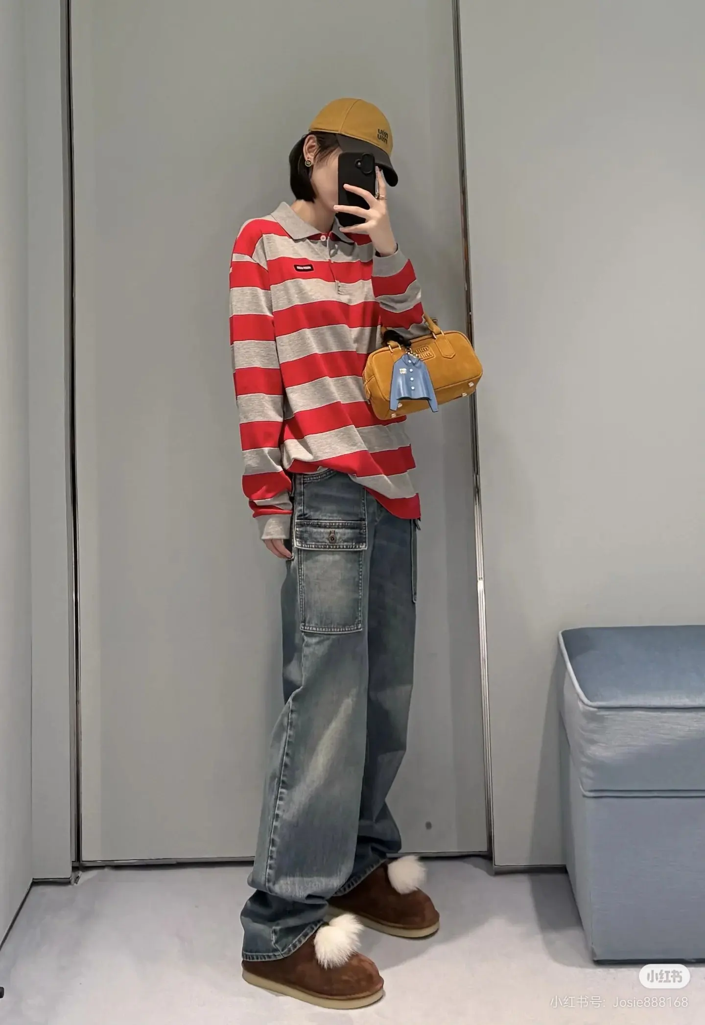 Striped Long-Sleeve Polo Shirt D16523814 — view 5